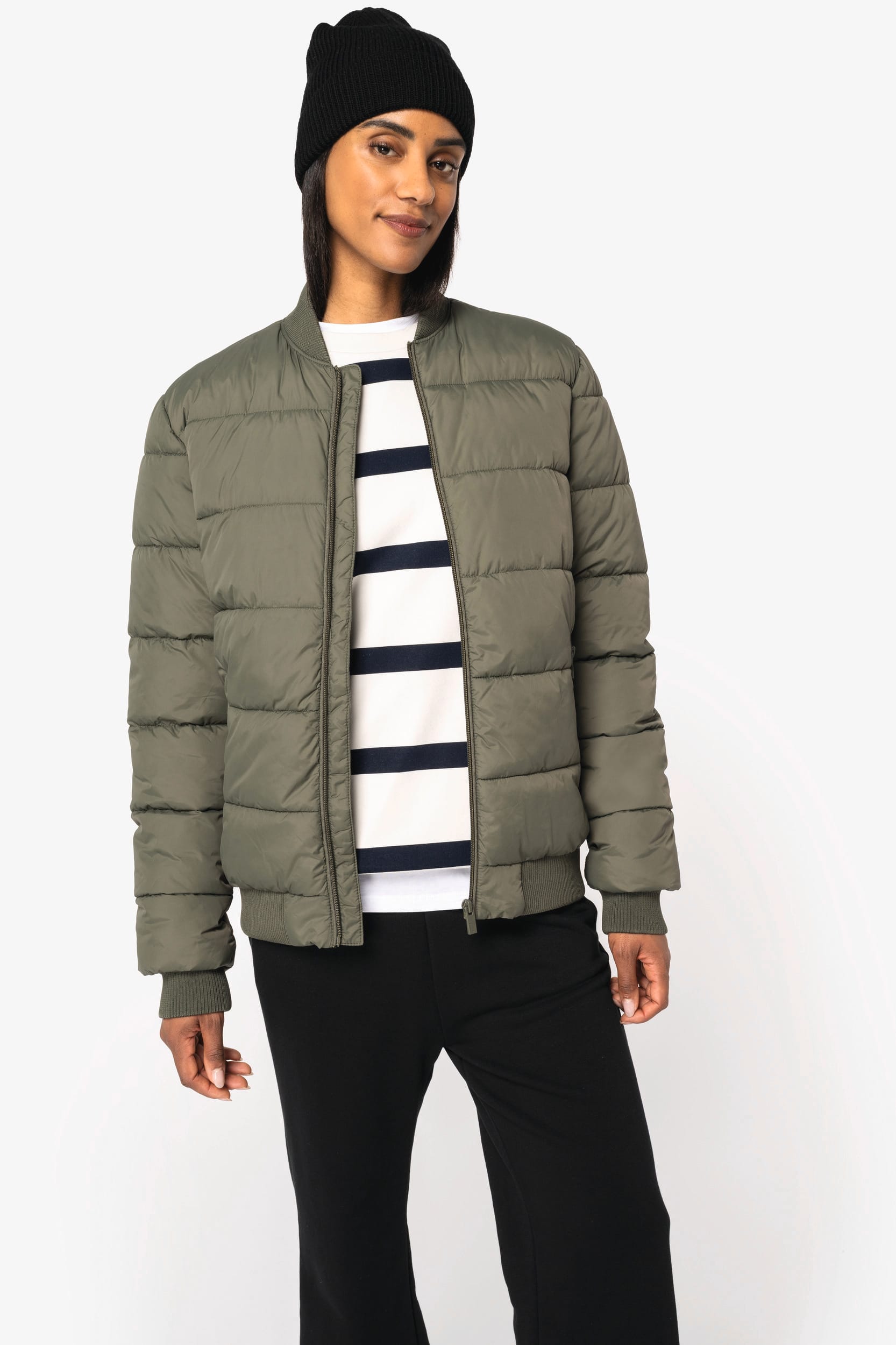 Veste matelassée écoresponsable à col teddy unisexe - Image 5