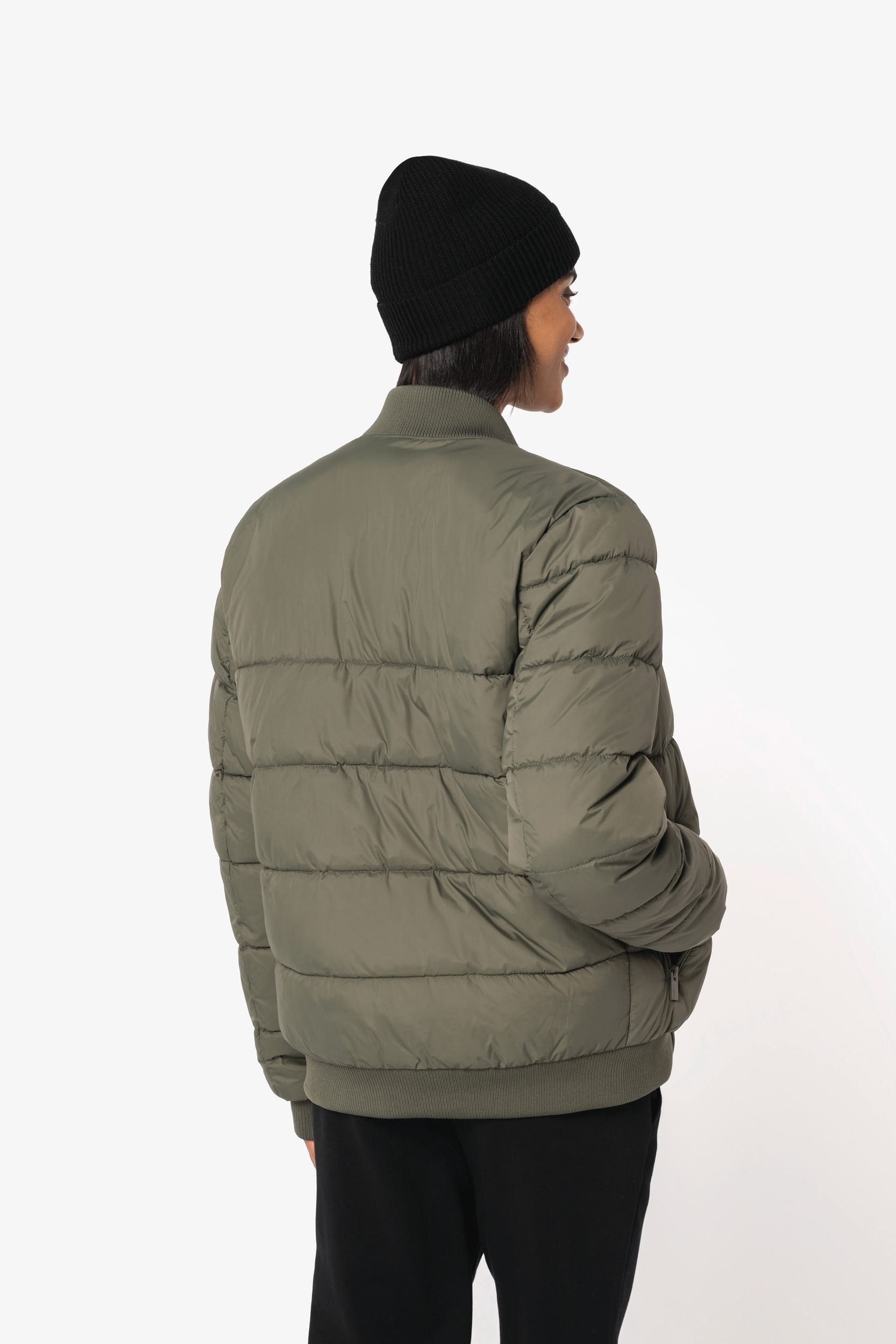 Veste matelassée écoresponsable à col teddy unisexe - Image 6