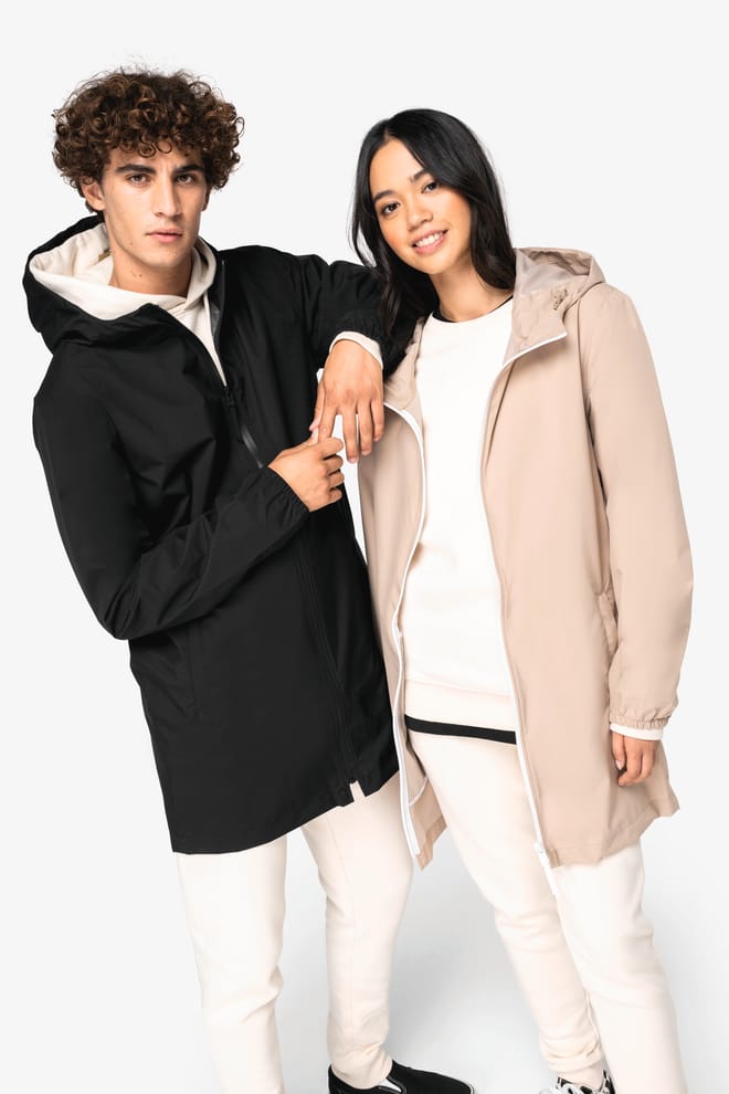 Veste écoresponsable imperméable unisexe