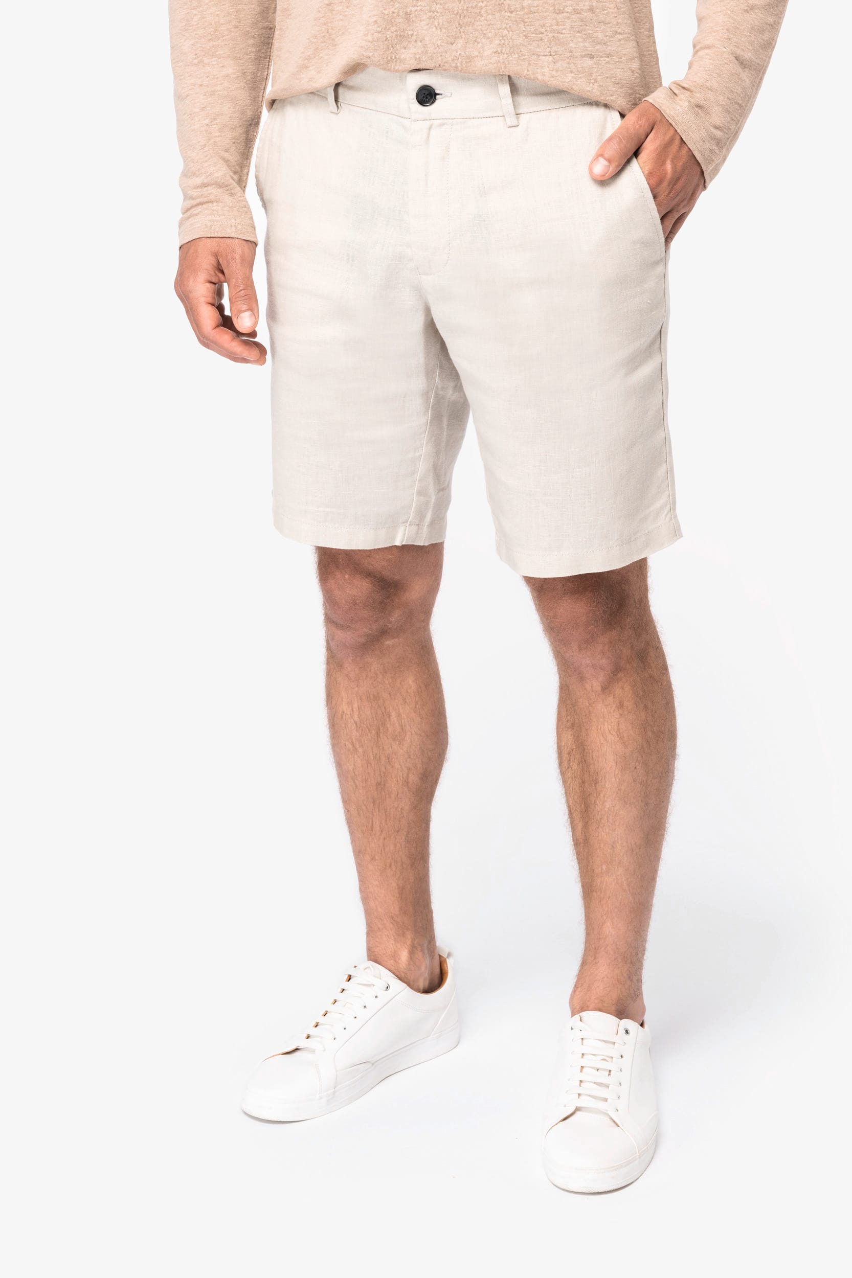 Bermudas fashion en lino para hombre