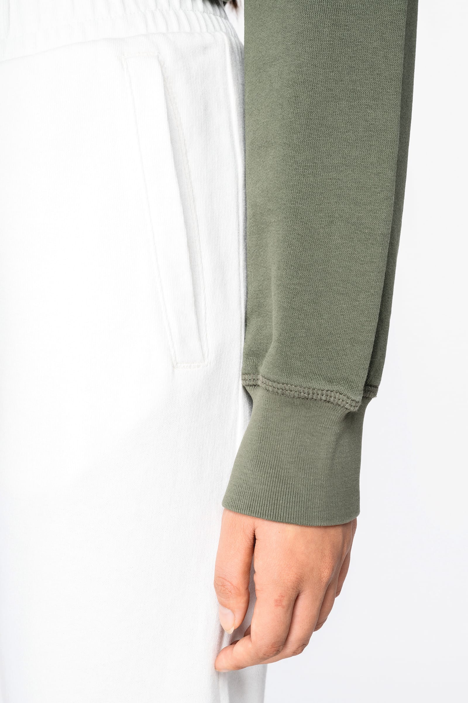 Ecologische uniseks jogging French Terry