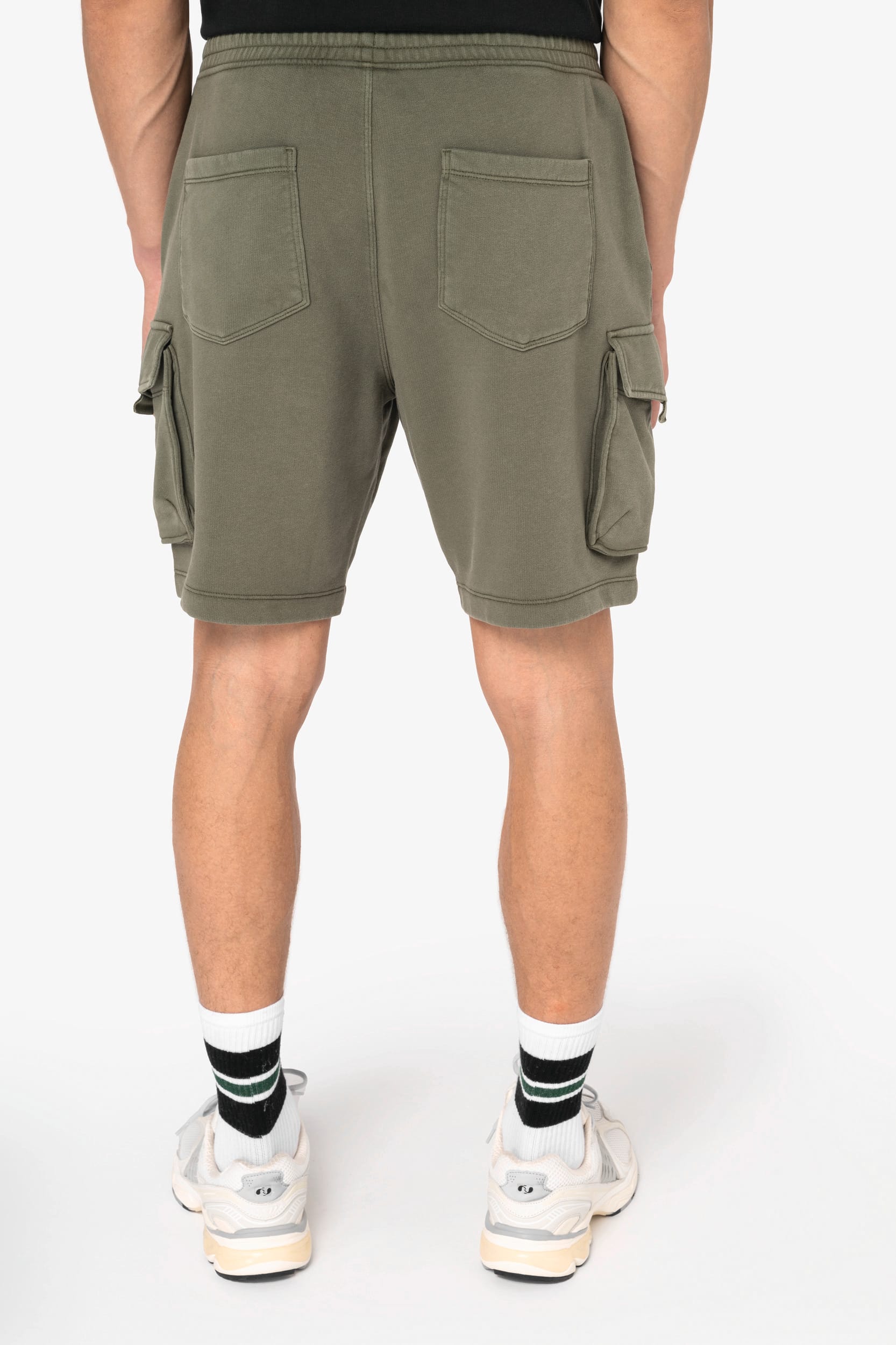 Short cargo écoresponsable délavé French Terry homme - Image 3