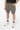 Eco-friendly men's French Terry washed effect cargo shorts