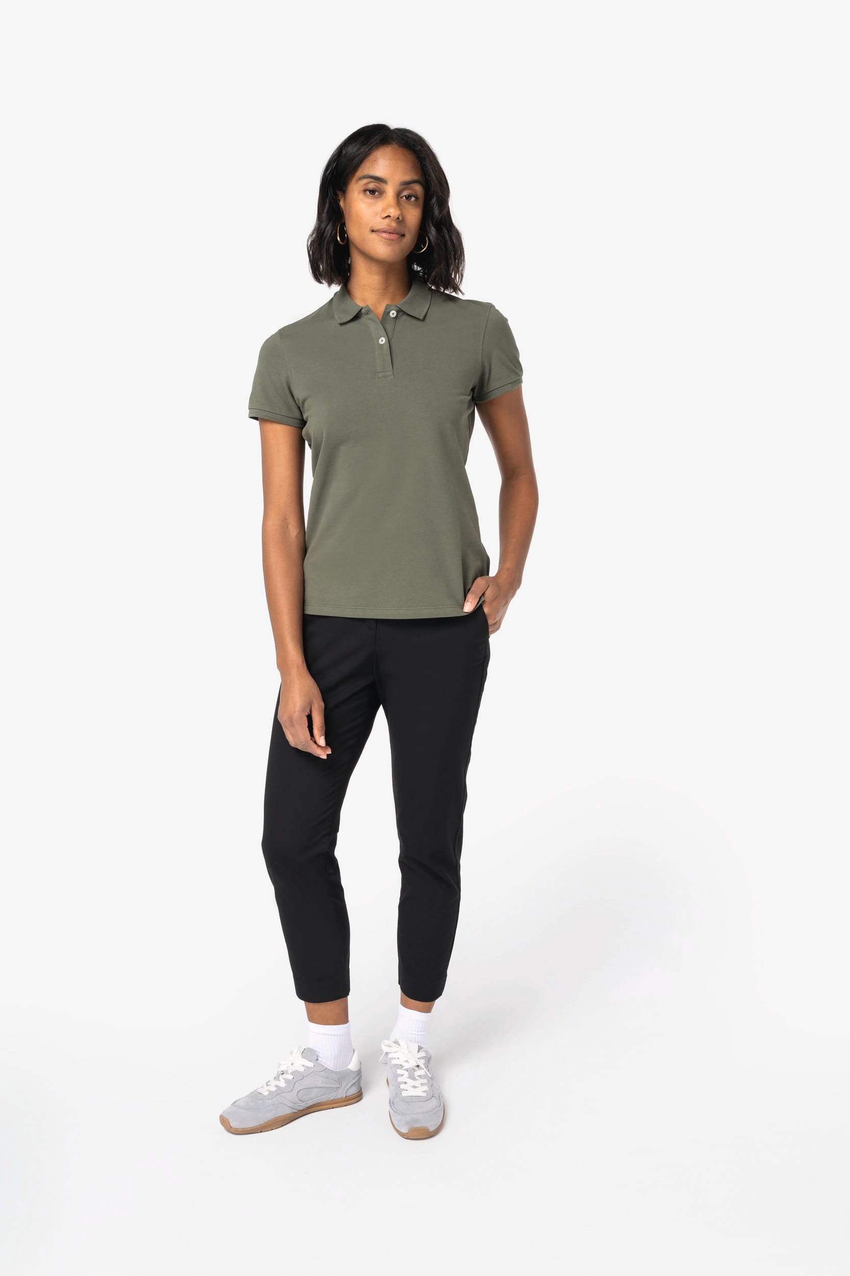 Calças chino 7/8 eco-responsáveis de senhora