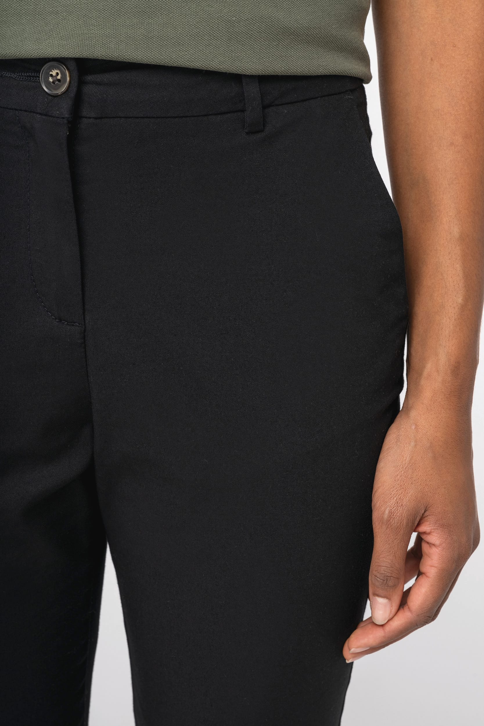 Calças chino 7/8 eco-responsáveis de senhora