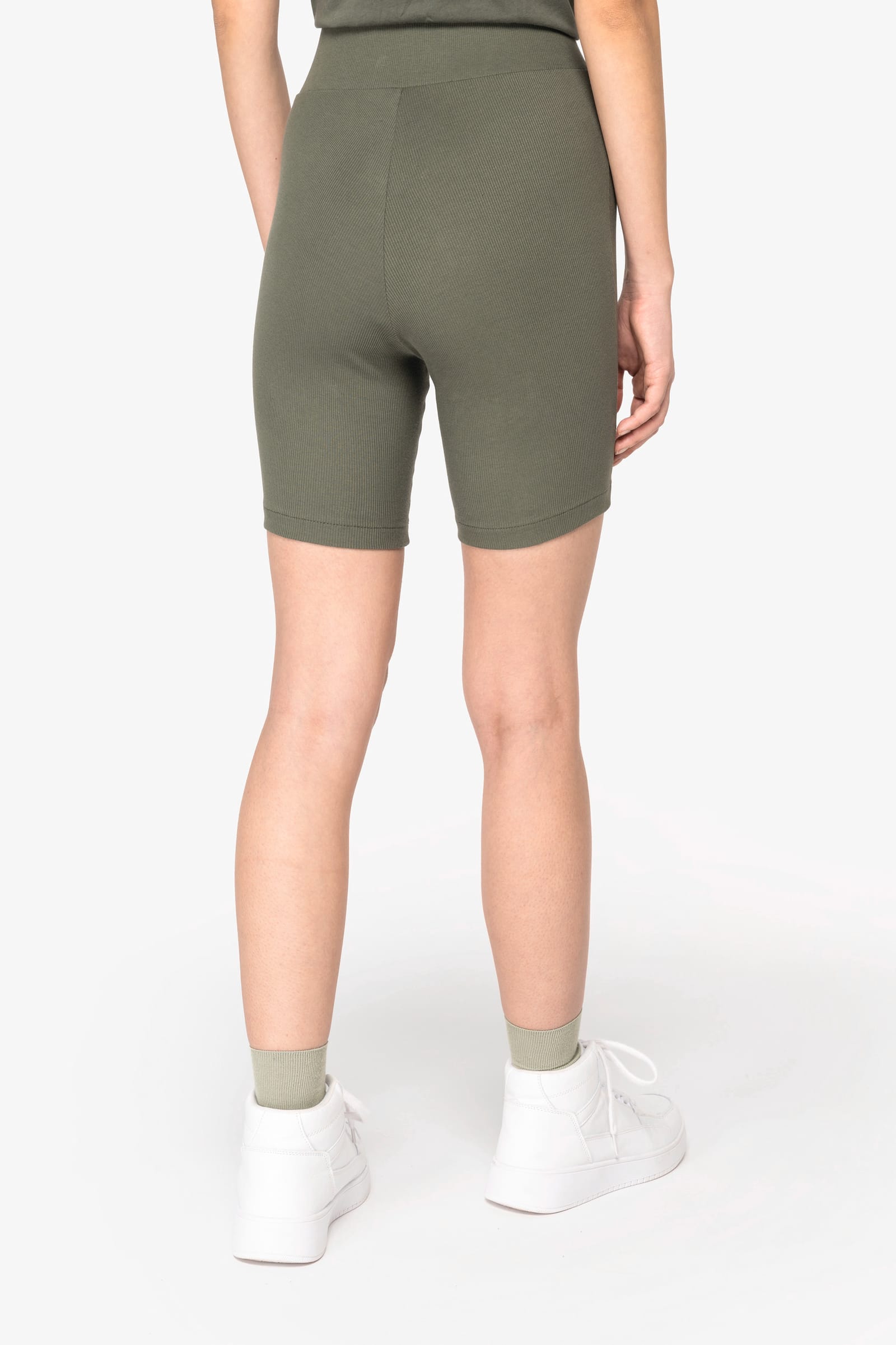 Ecologische geribde damesshort