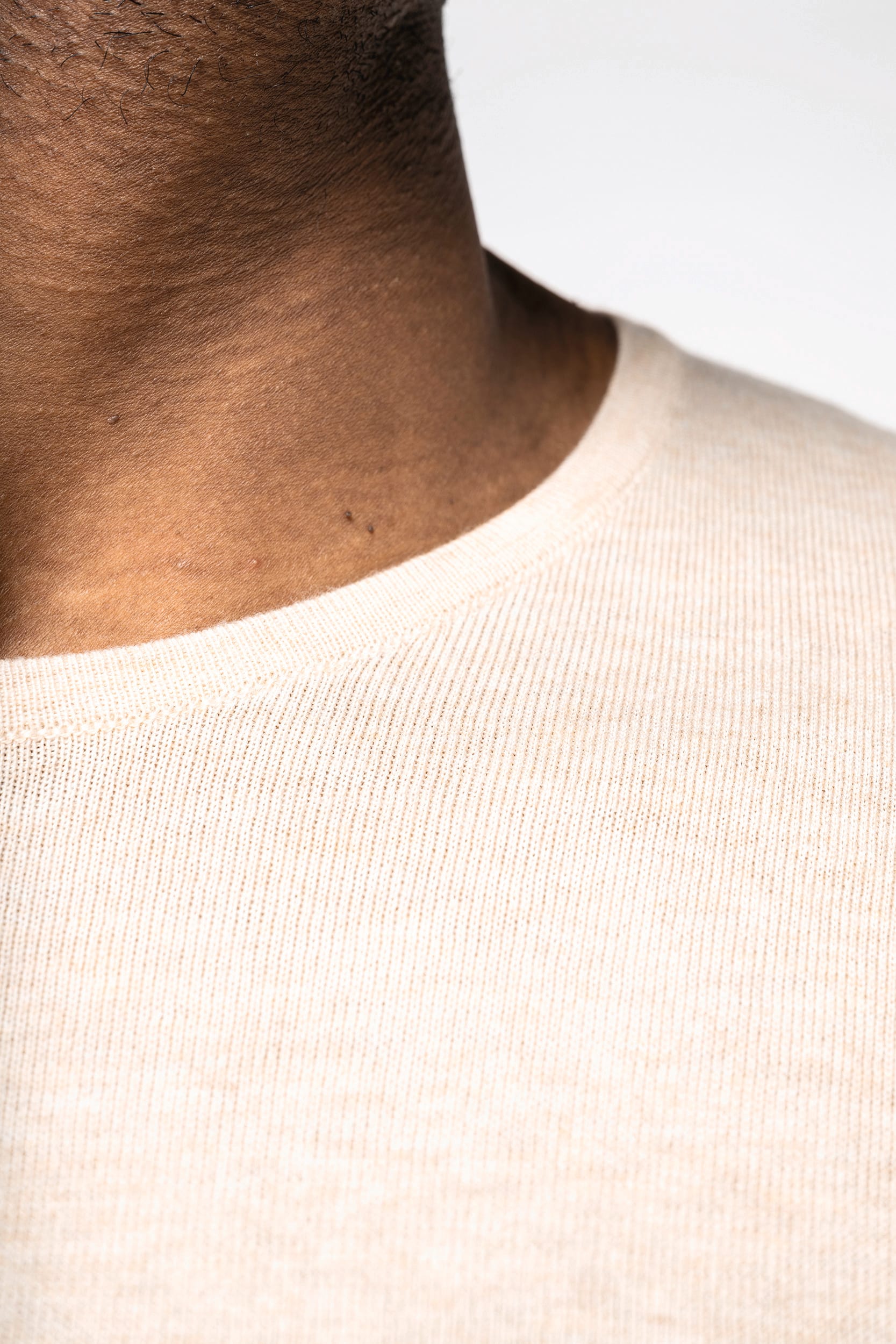 Camisola eco-responsável decote redondo em liocel de homem