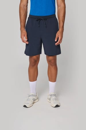 2-in-1 short met ingewerkte ondershort voor heren