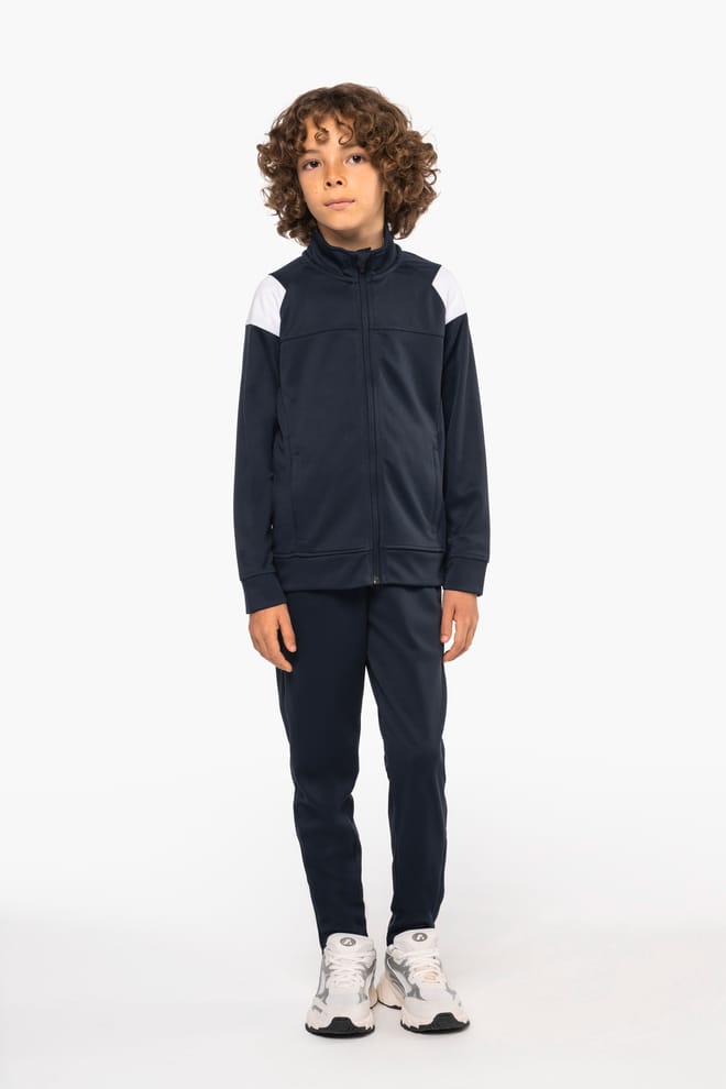 Kids zipped tracksuit jacket
