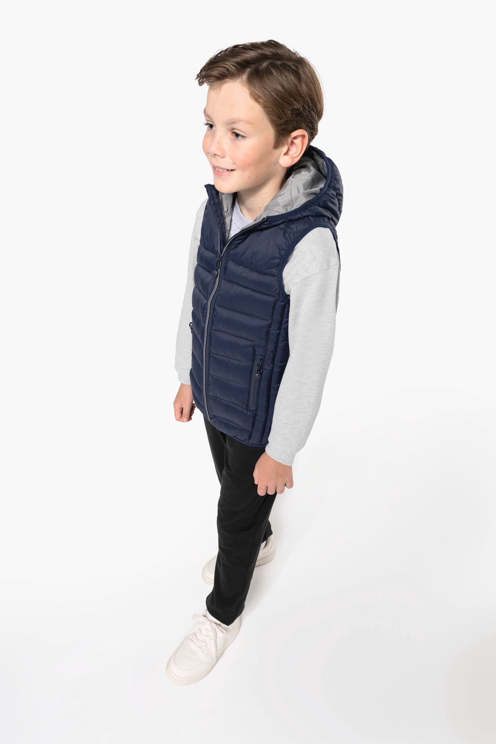 Colete com capuz de criança