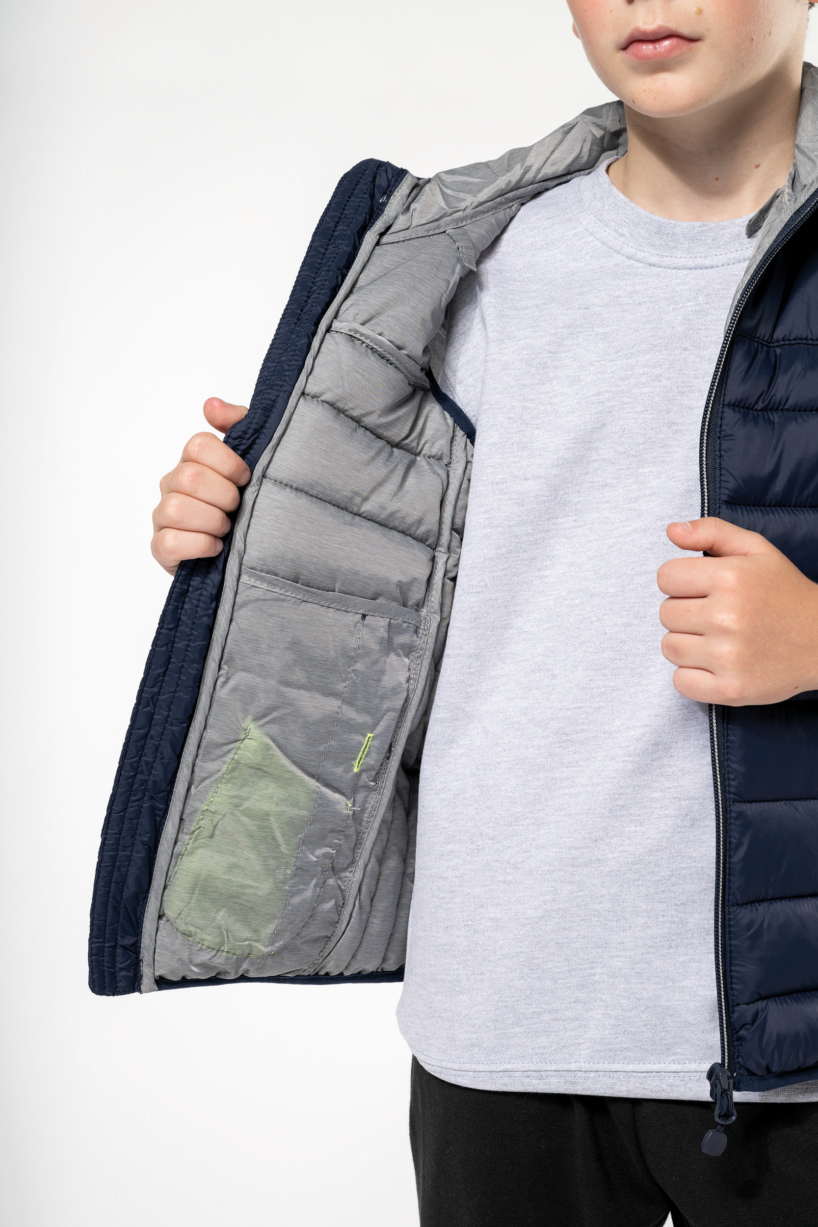 Bodywarmer met capuchon kids