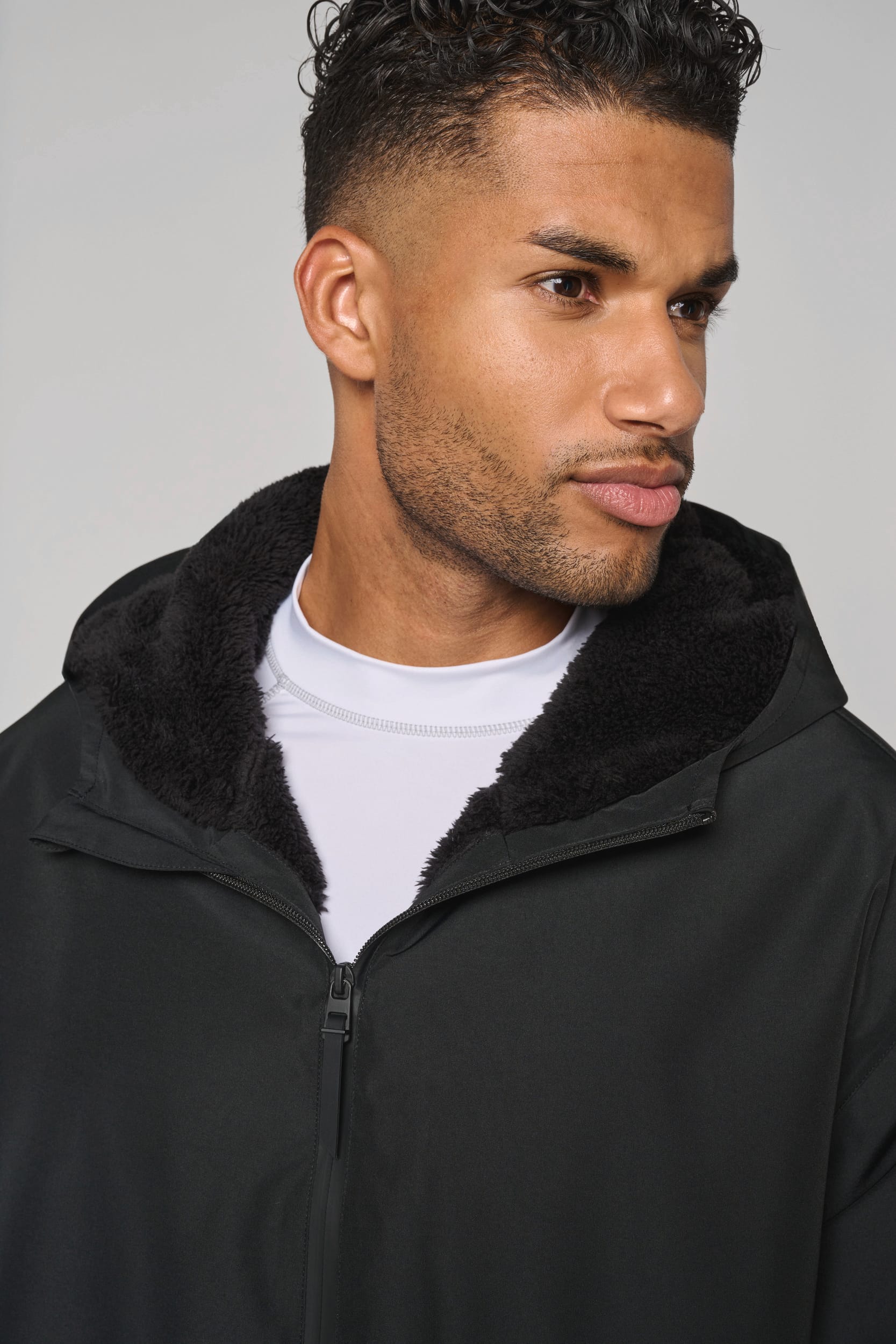 Parka longue doublée sherpa unisexe - Image 10