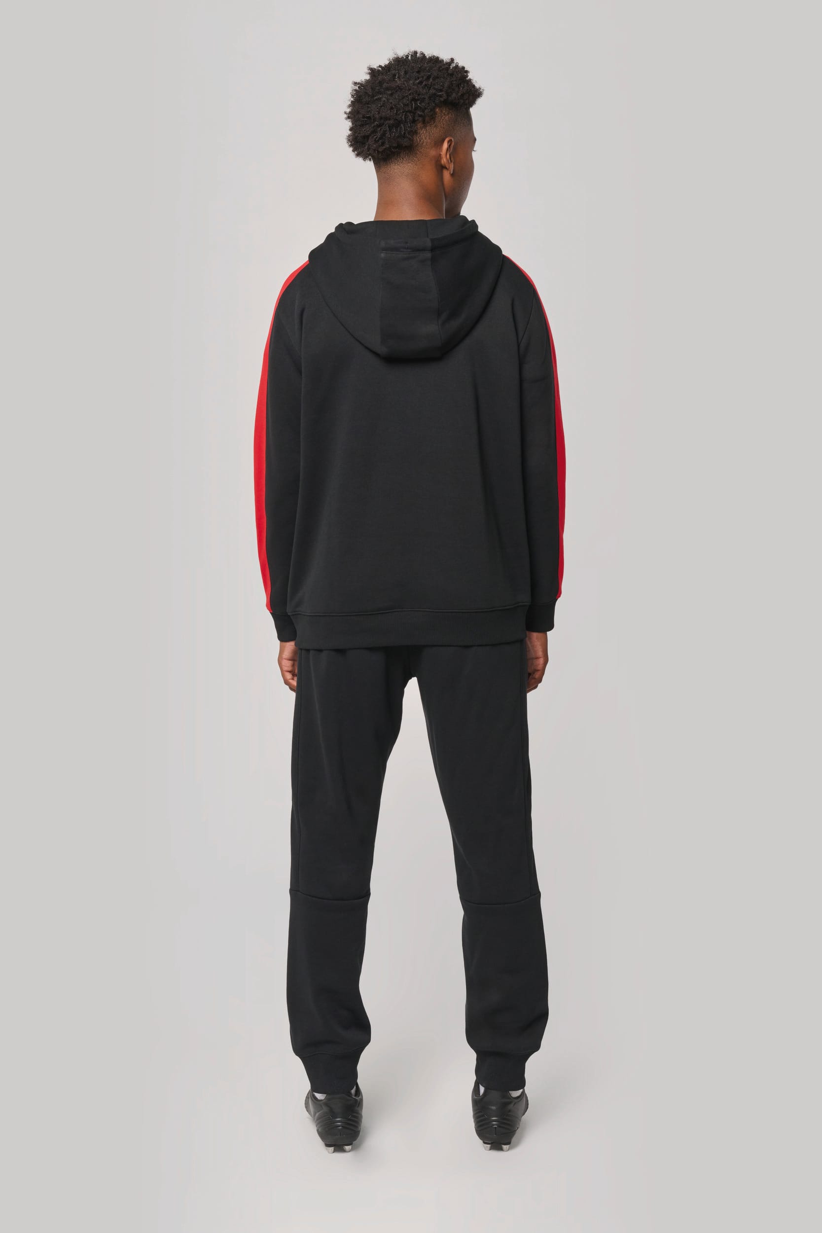 Sudadera de equipo bicolor con capucha unisex