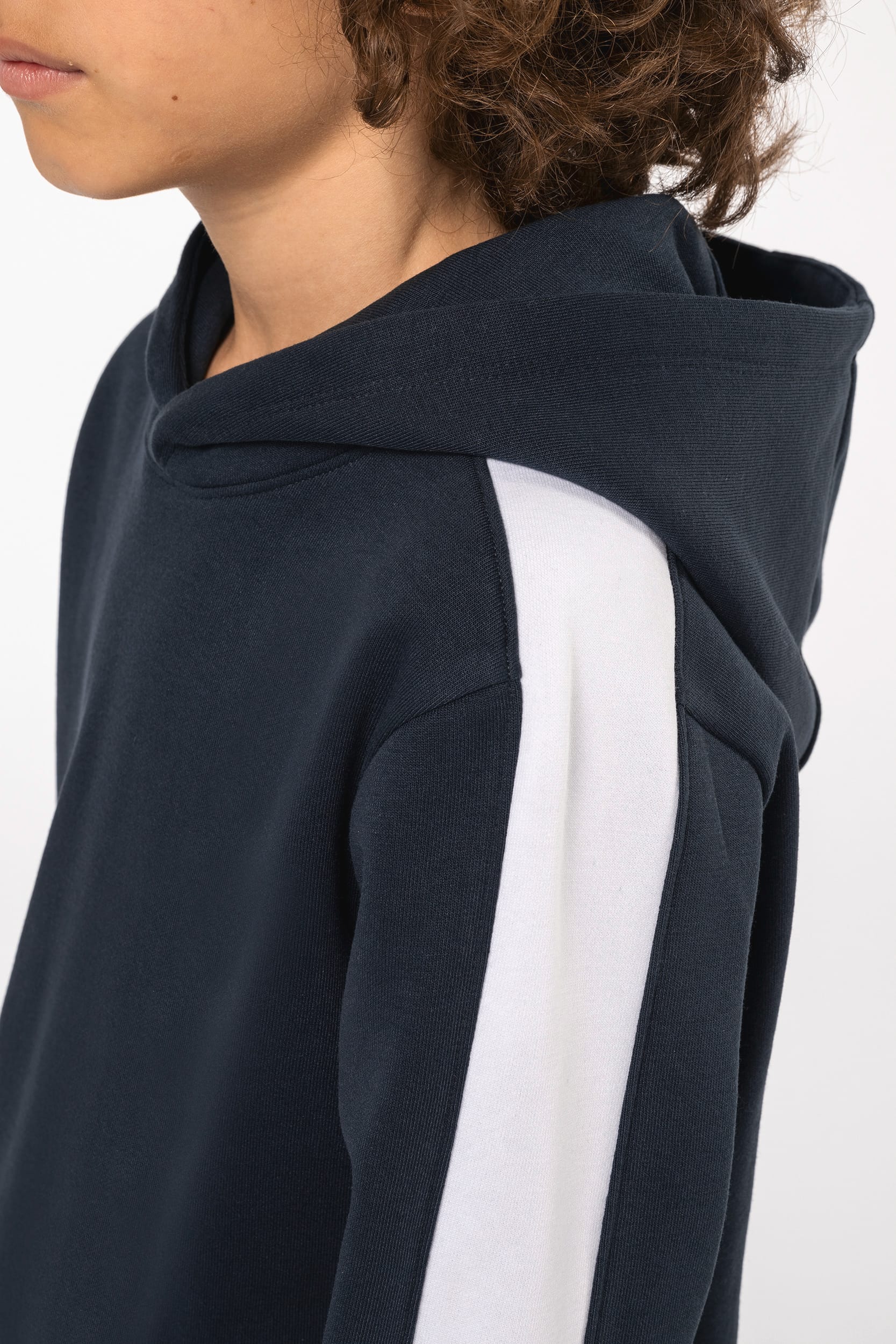 Sudadera de equipo bicolor con capucha infantil
