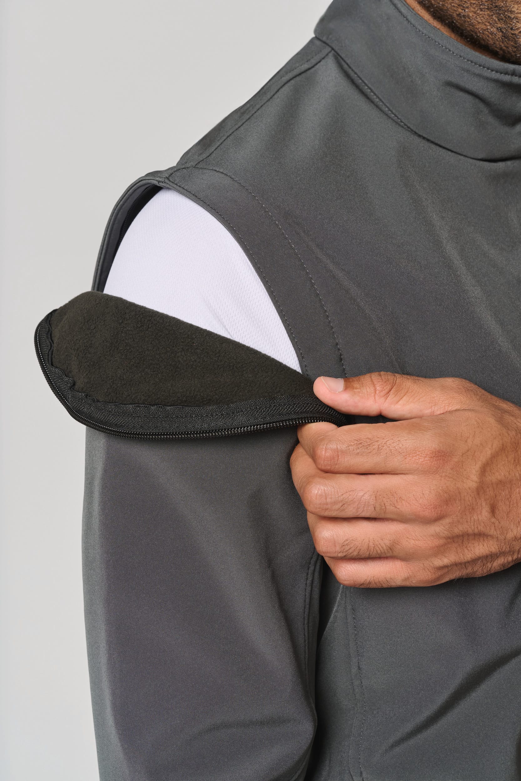 Veste softshell sport manches amovibles unisexe - Image 15