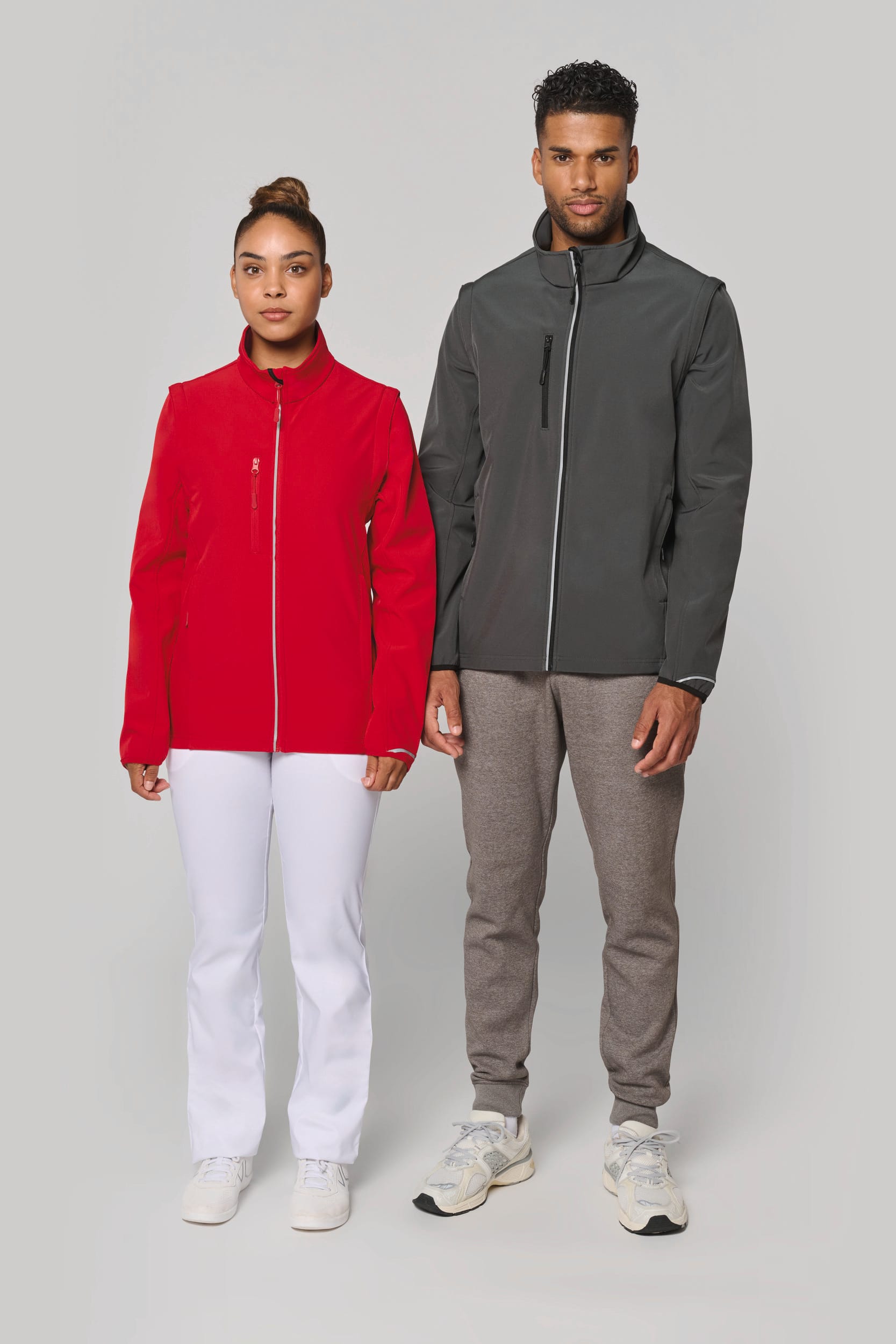 Veste softshell sport manches amovibles unisexe - Image 11