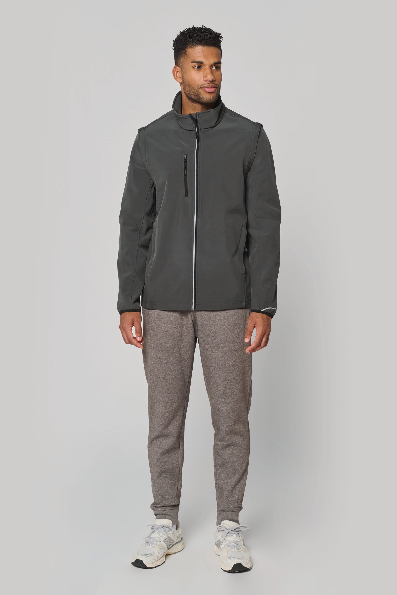 Veste softshell sport manches amovibles unisexe - Image 7