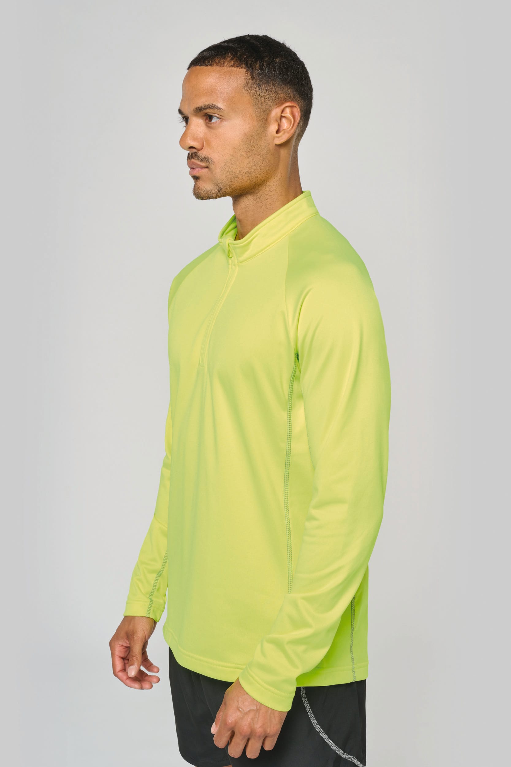 Haut de sport manches longues ¼ zip homme