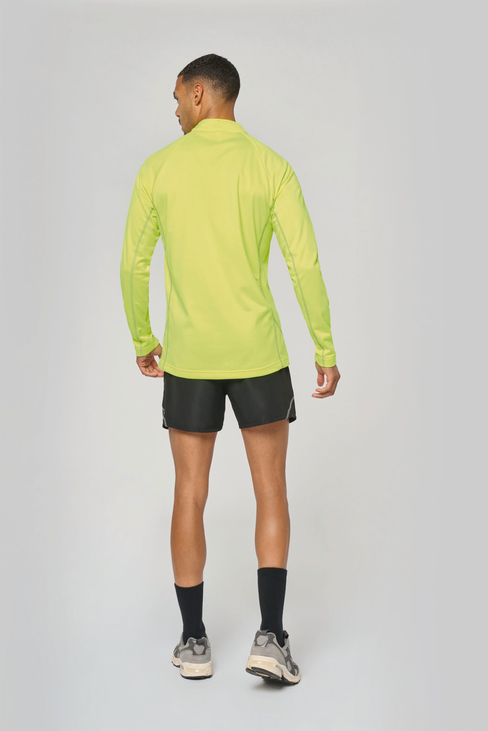 Haut de sport manches longues ¼ zip homme