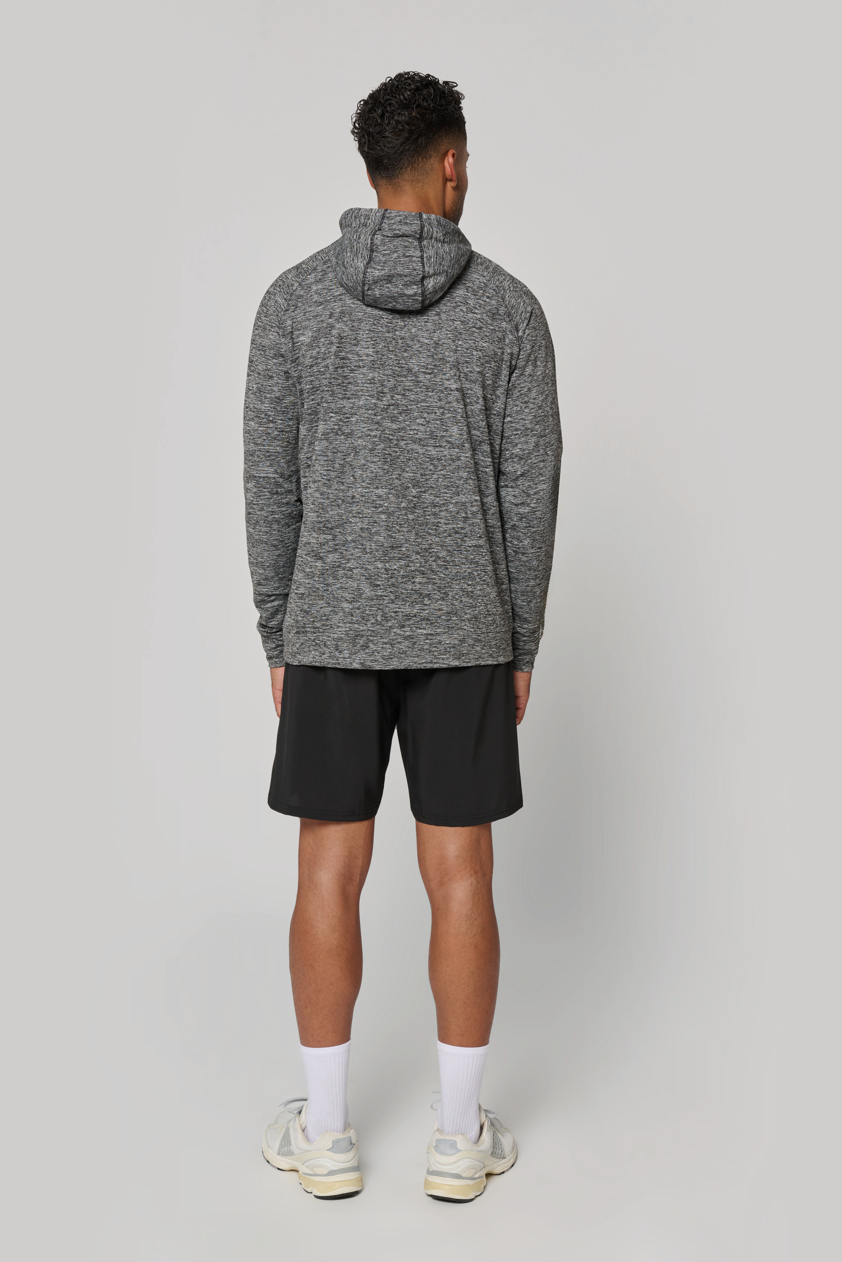 Unisex sportsweater Met Capuchon En Ritskraag