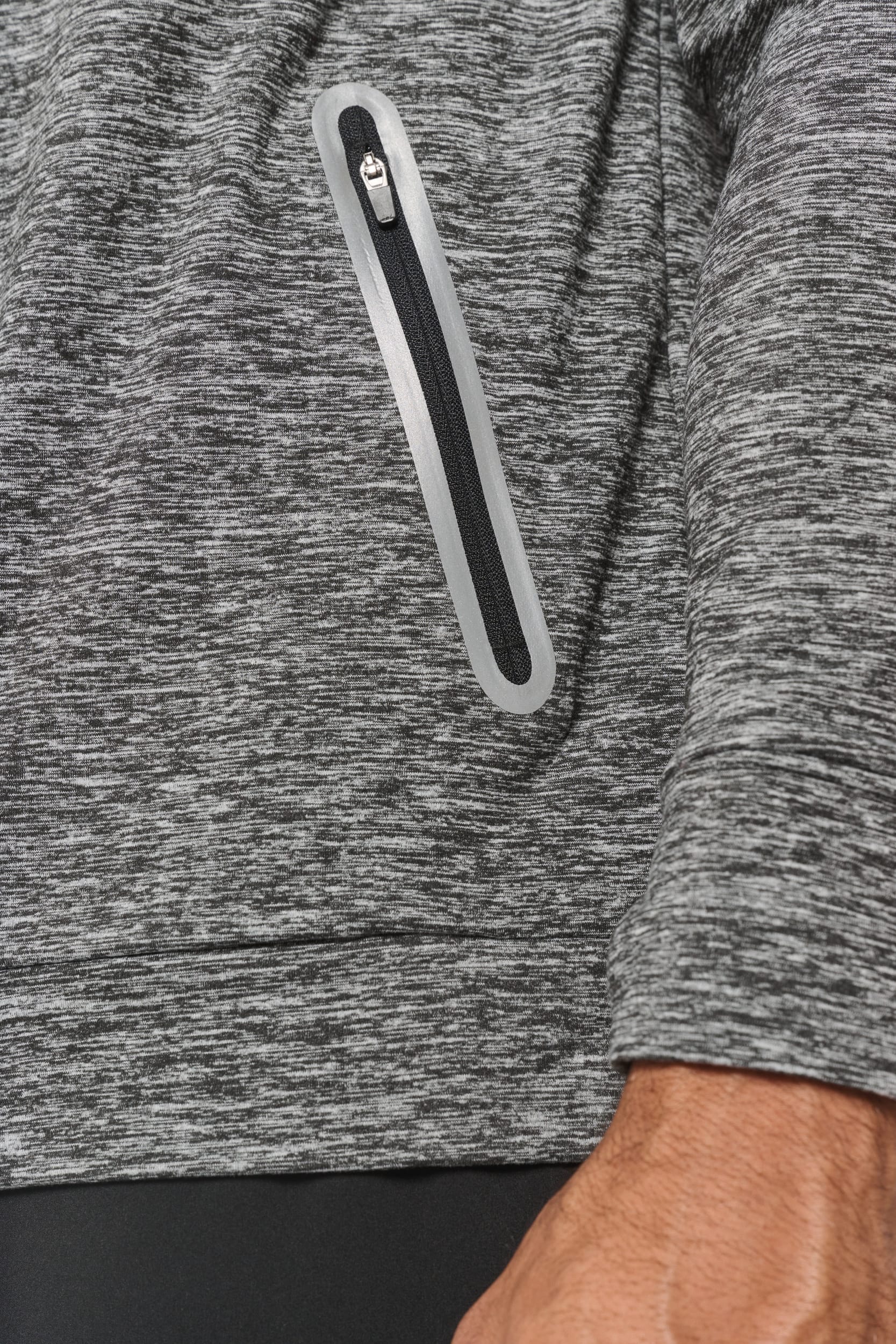 Sweat-shirt à capuche 1/4 zip sport unisexe - Image 14