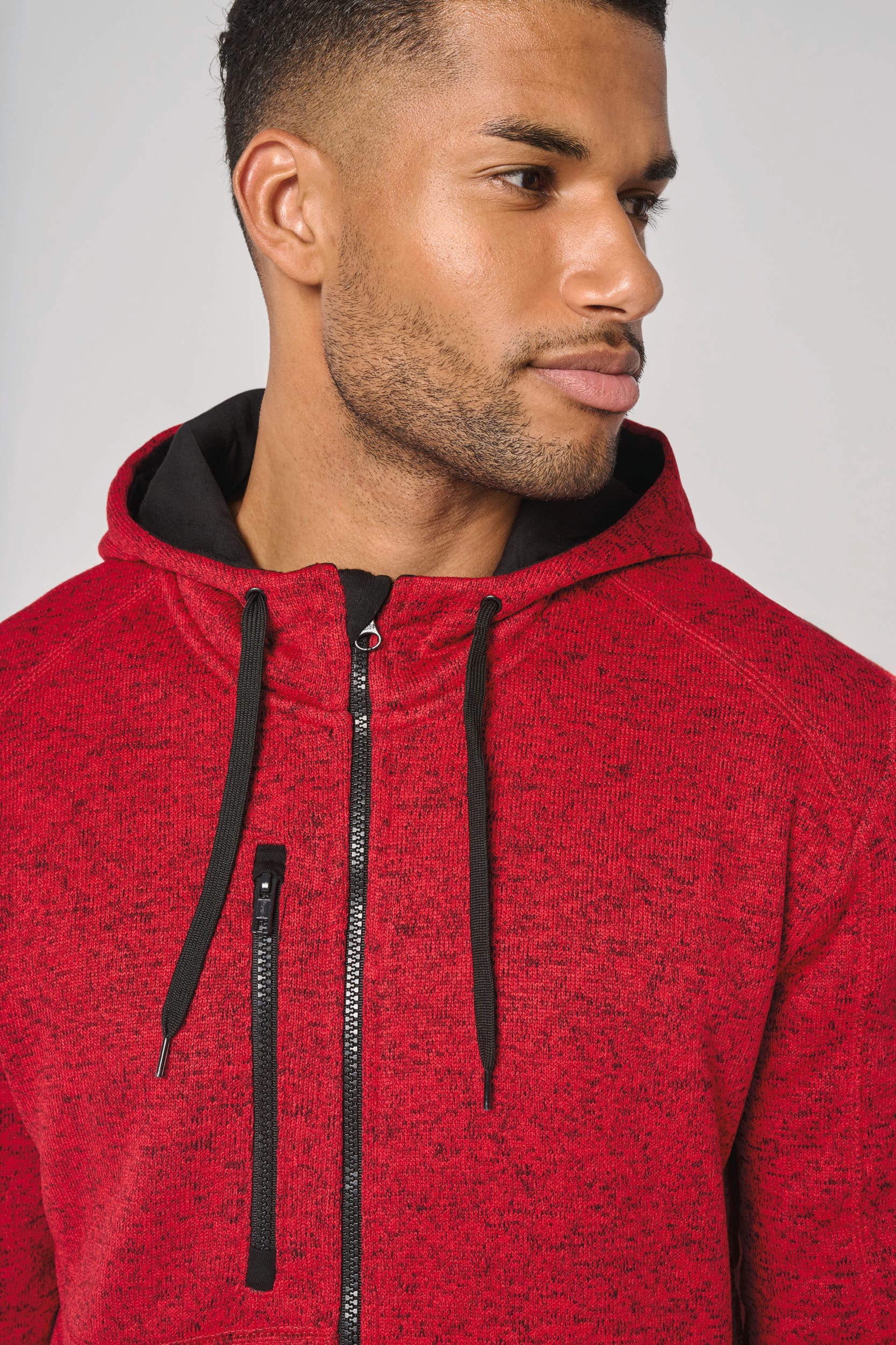 Veste à capuche chinée homme - Image 6