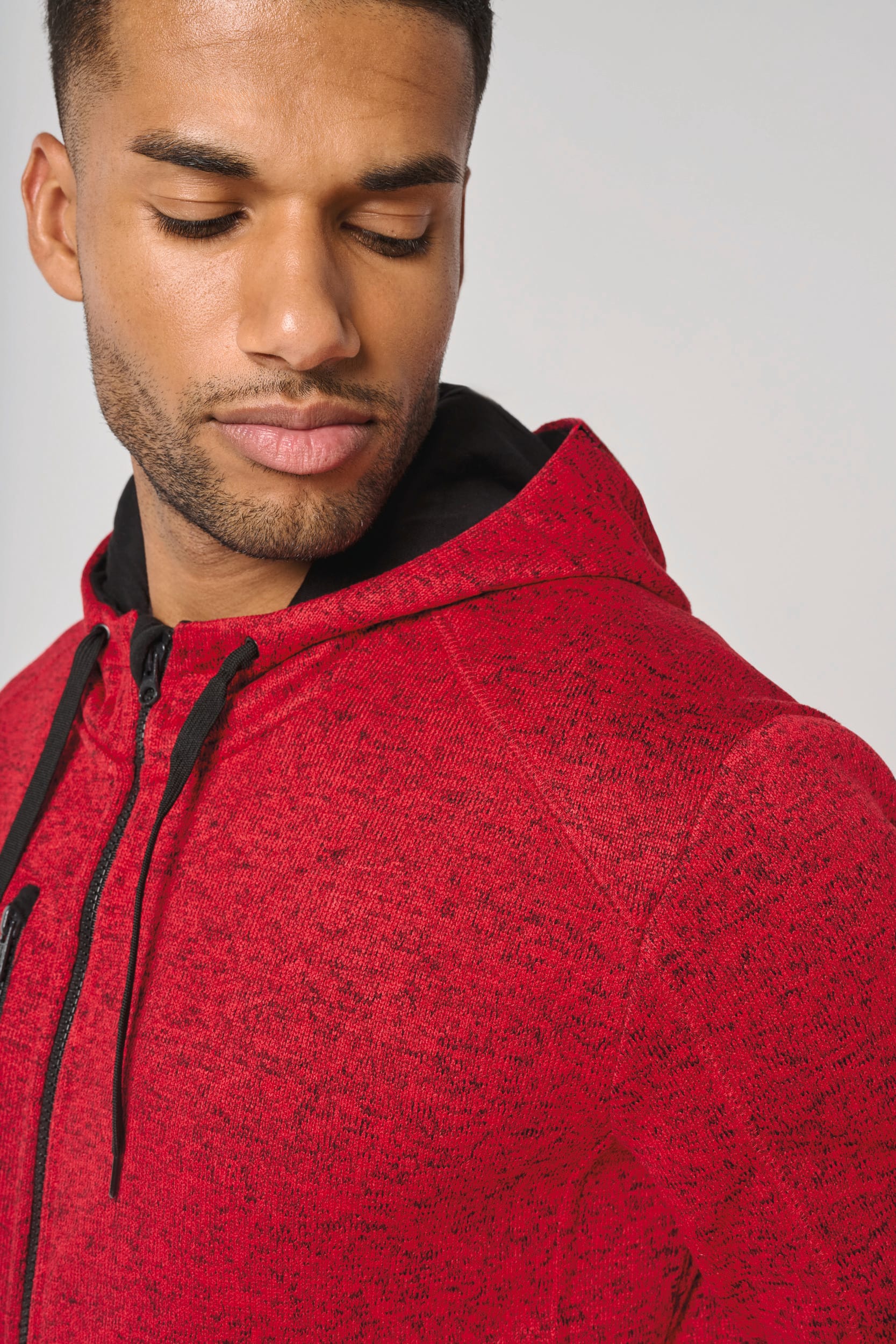 Veste à capuche chinée homme - Image 8