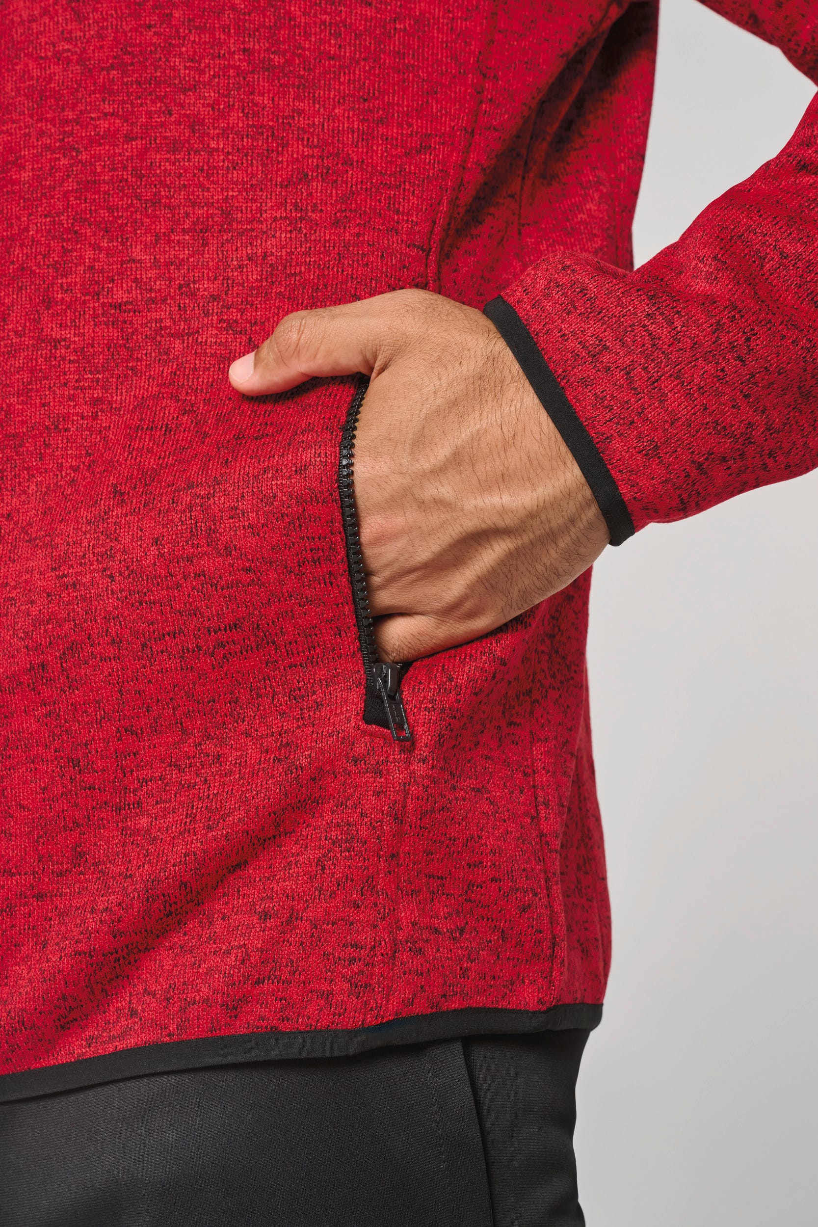 Veste à capuche chinée homme - Image 9