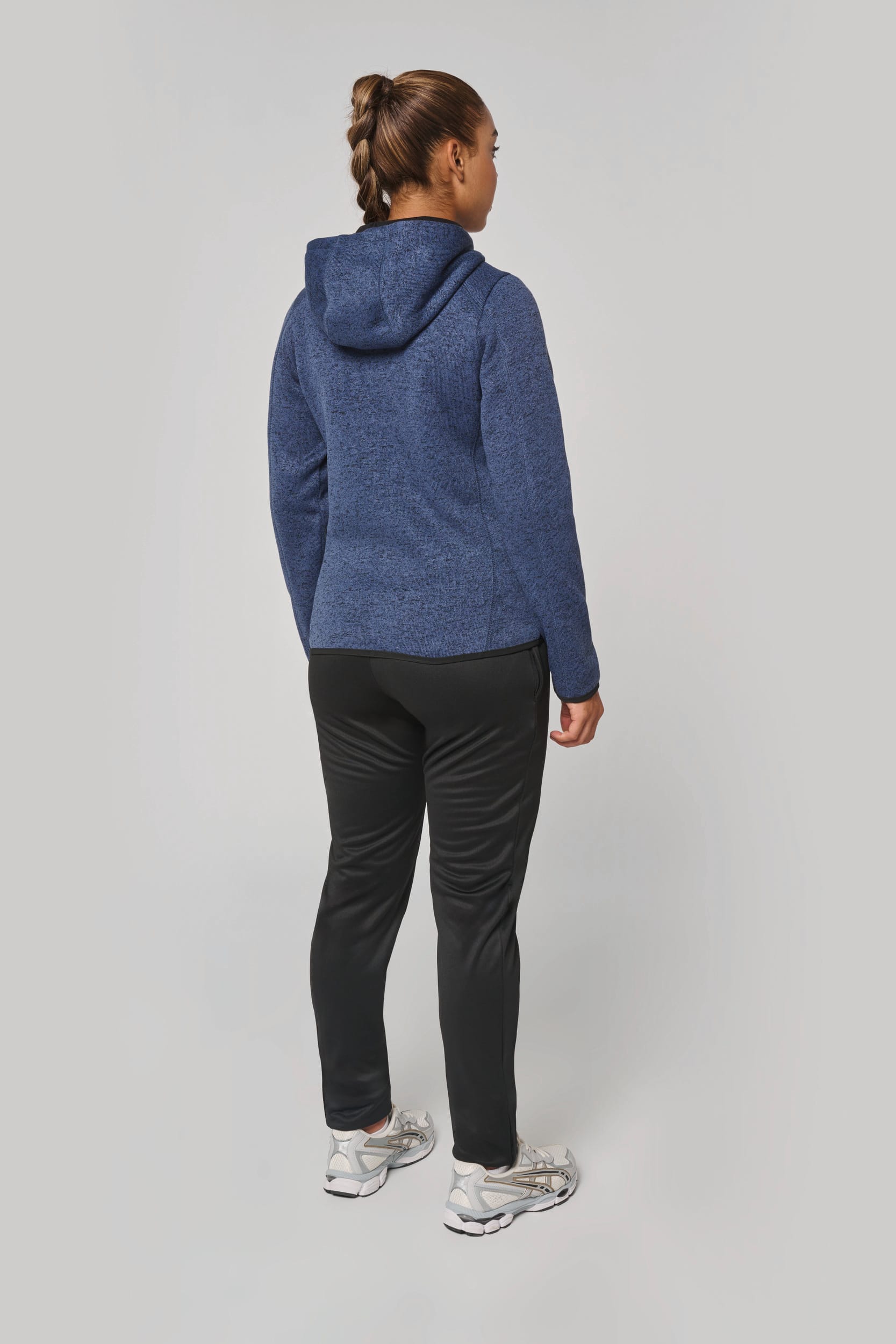 Veste à capuche chinée femme - Image 4