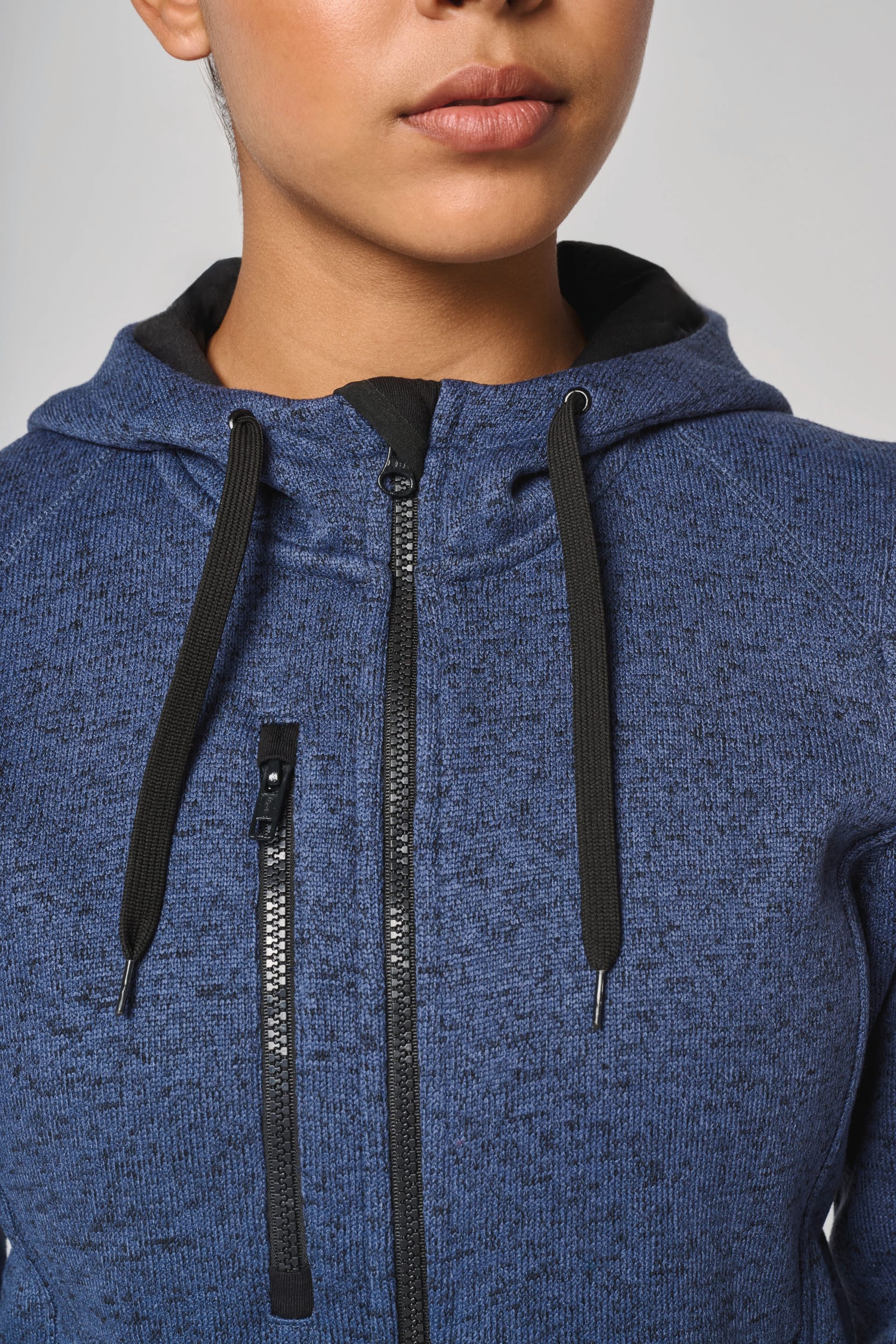 Veste à capuche chinée femme - Image 6