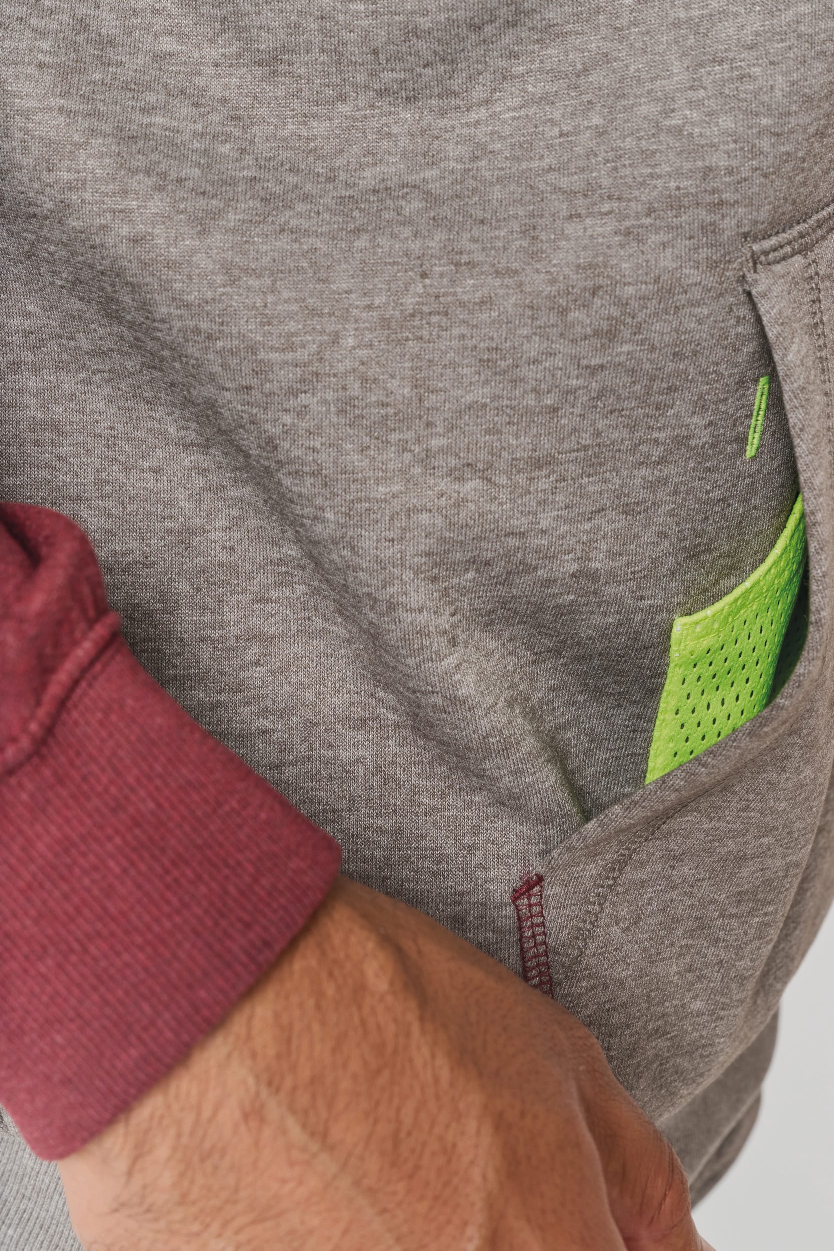 Sweat-shirt à capuche bicolore unisexe - Image 15