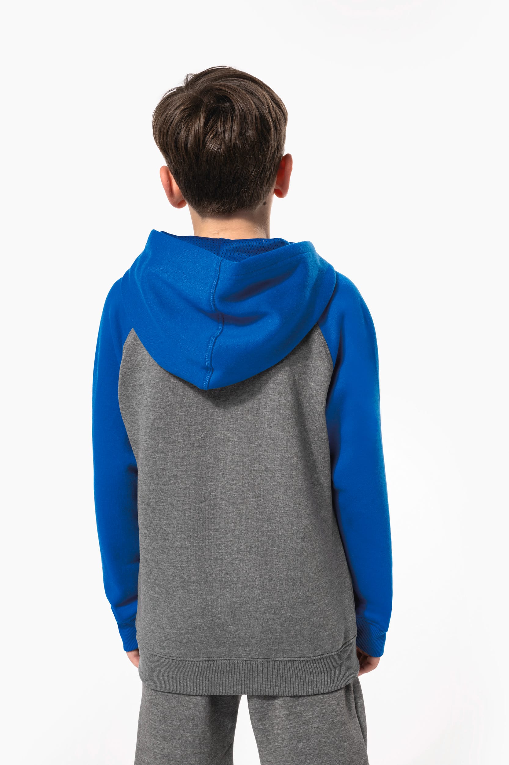 Sweat-shirt capuche bicolore enfant - Image 2