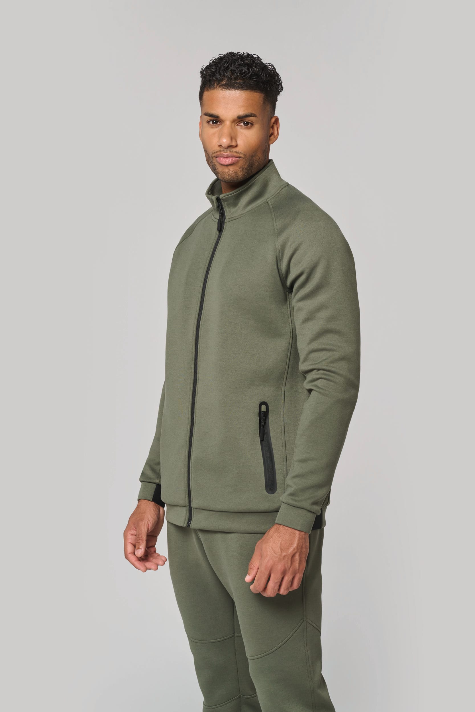 Veste à col montant homme