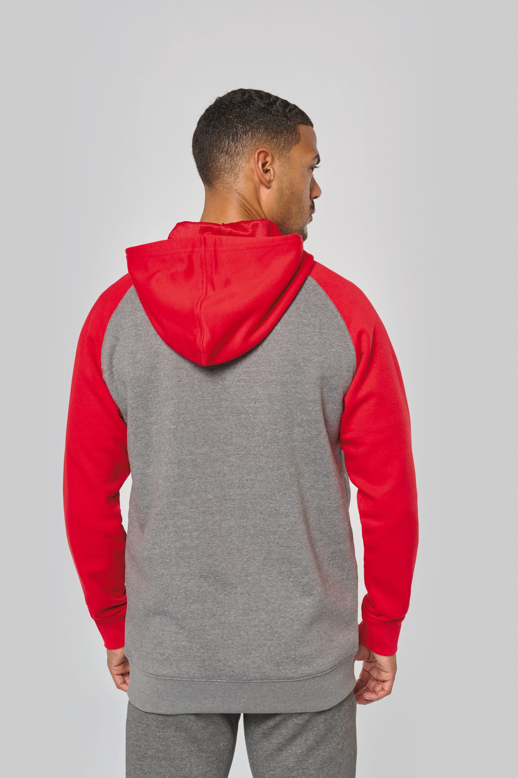 Casaco capuz bicolor unissexo