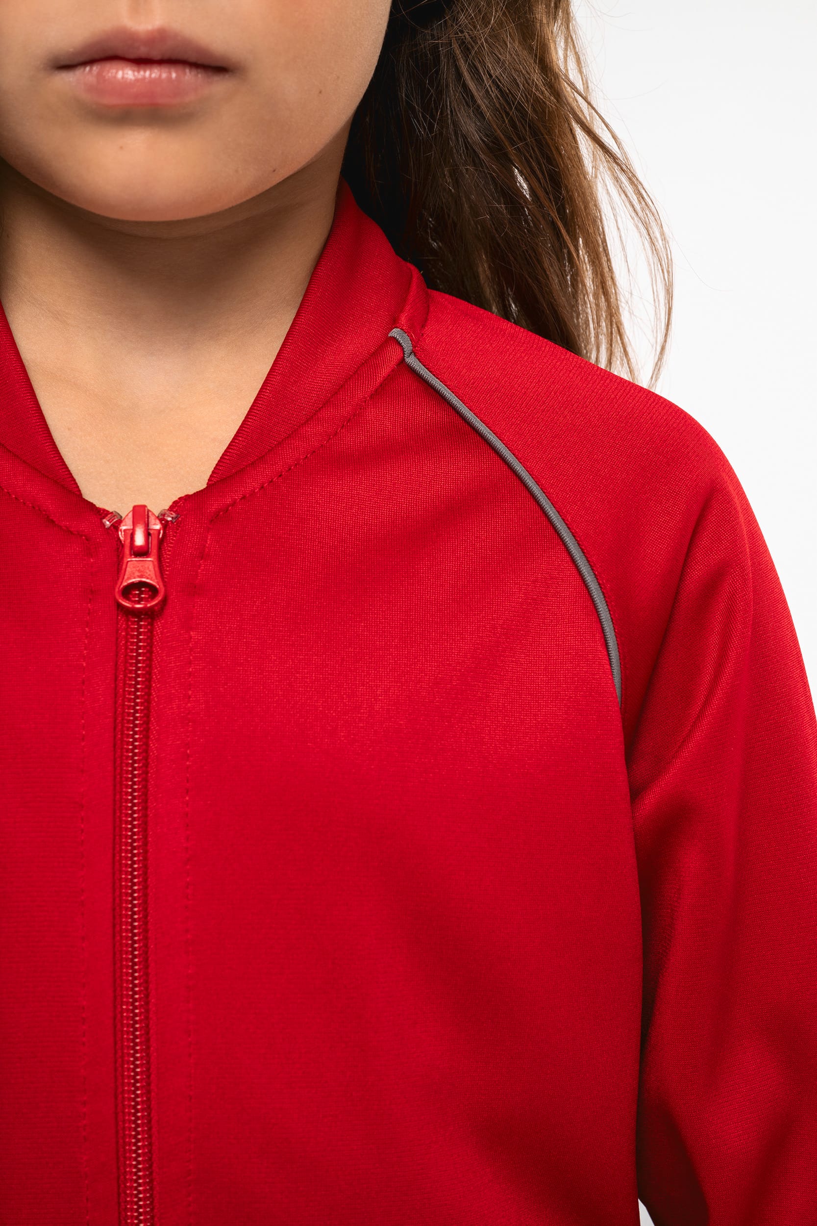 Chaqueta de CHÁNDAL con cremallera y ribete niños