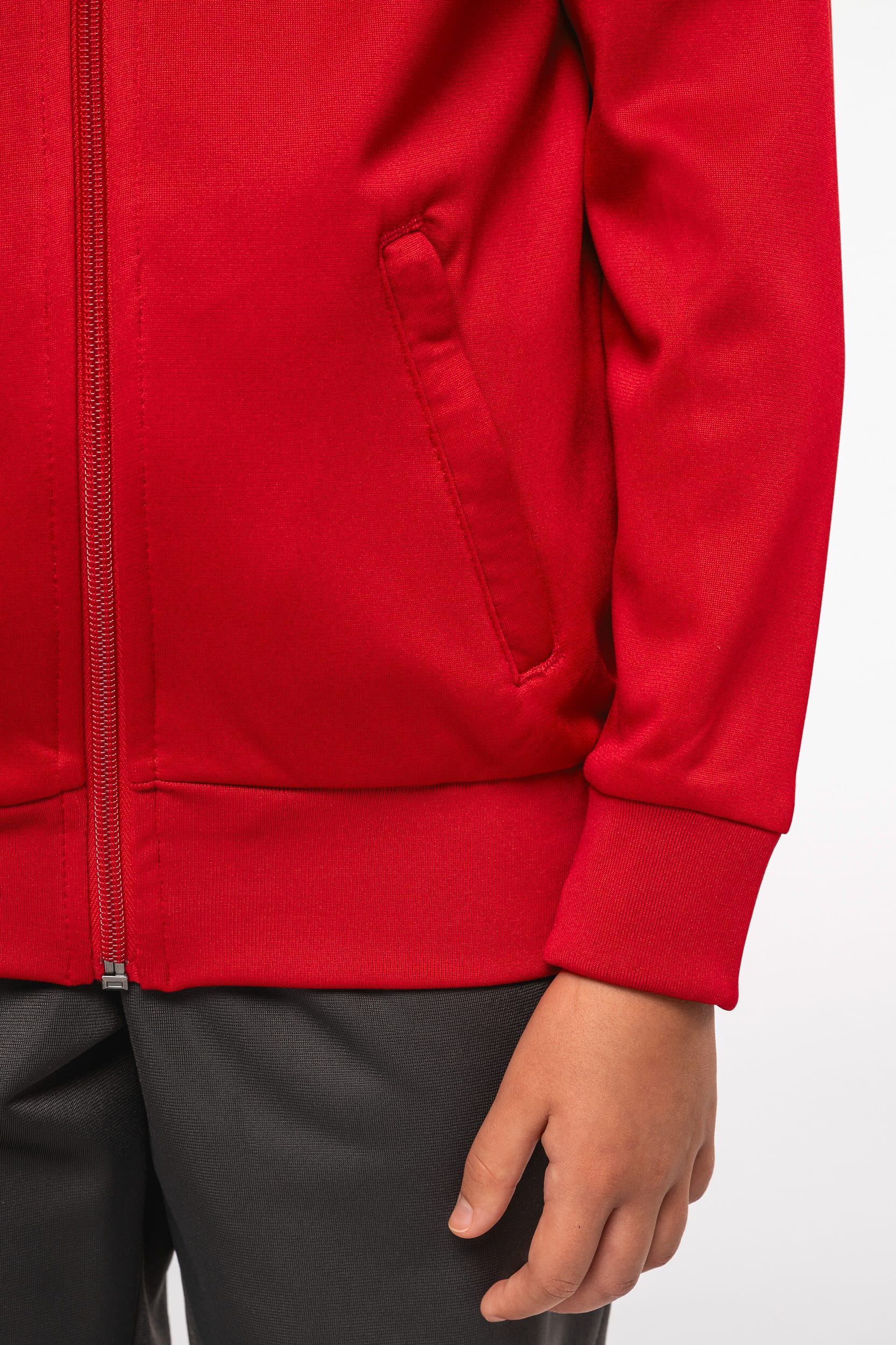 Chaqueta de CHÁNDAL con cremallera y ribete niños