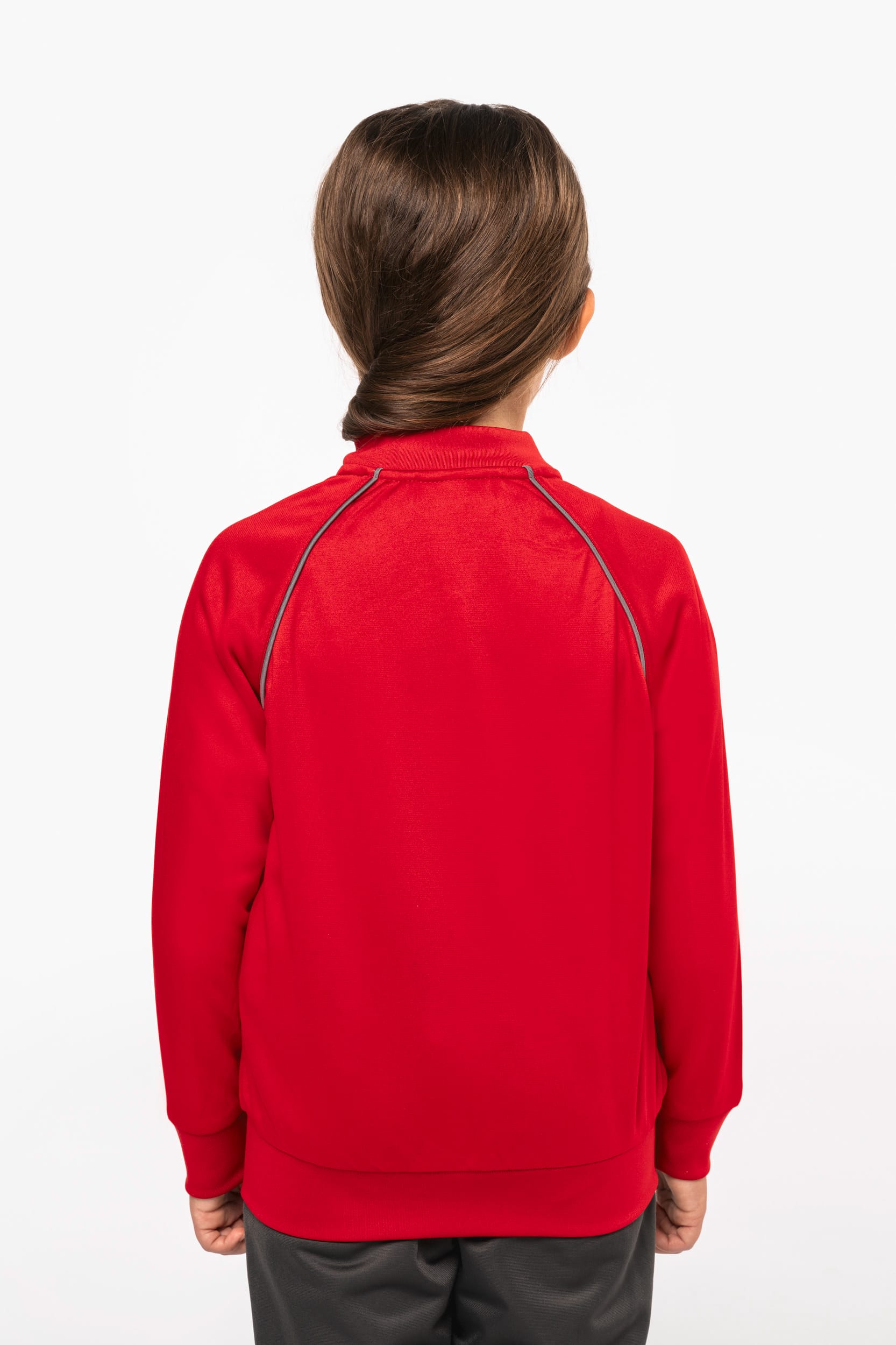 Chaqueta de CHÁNDAL con cremallera y ribete niños