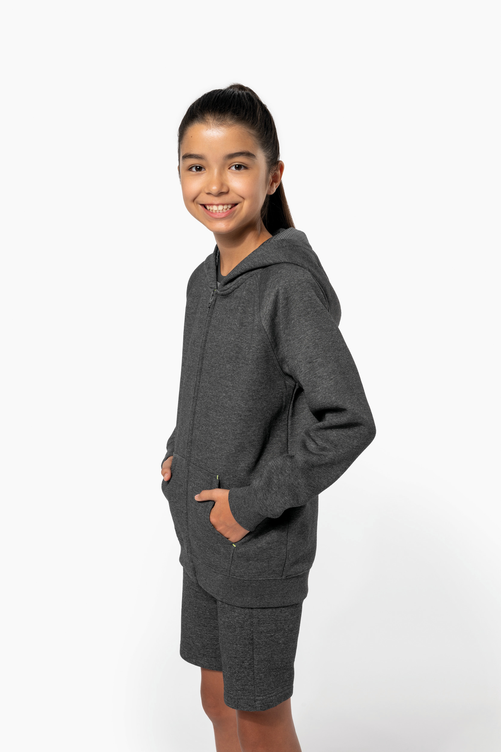 Kinder sweatvest met capuchon