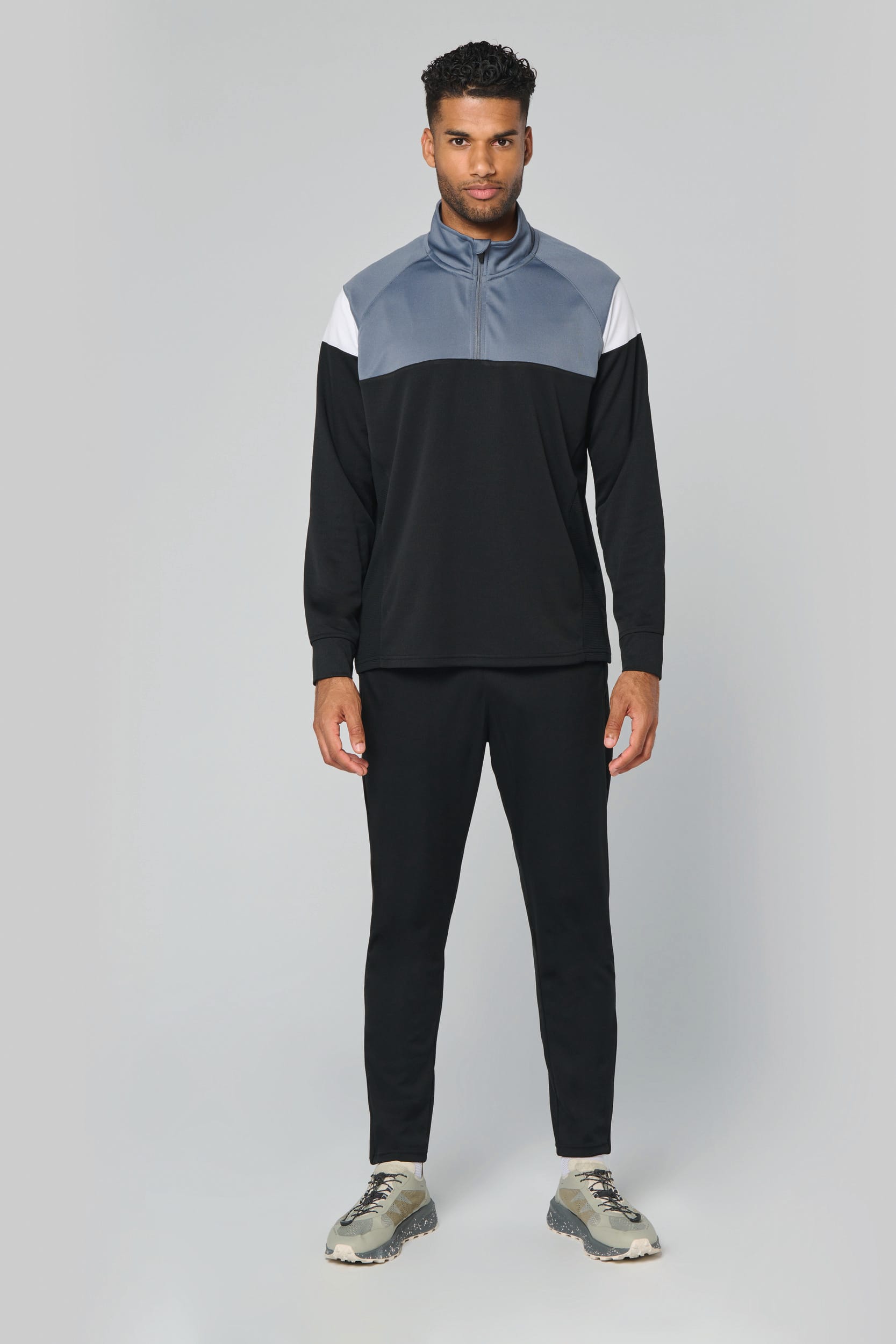 Sweat d&rsquo;entrainement 1/4 zip unisexe - Image 4