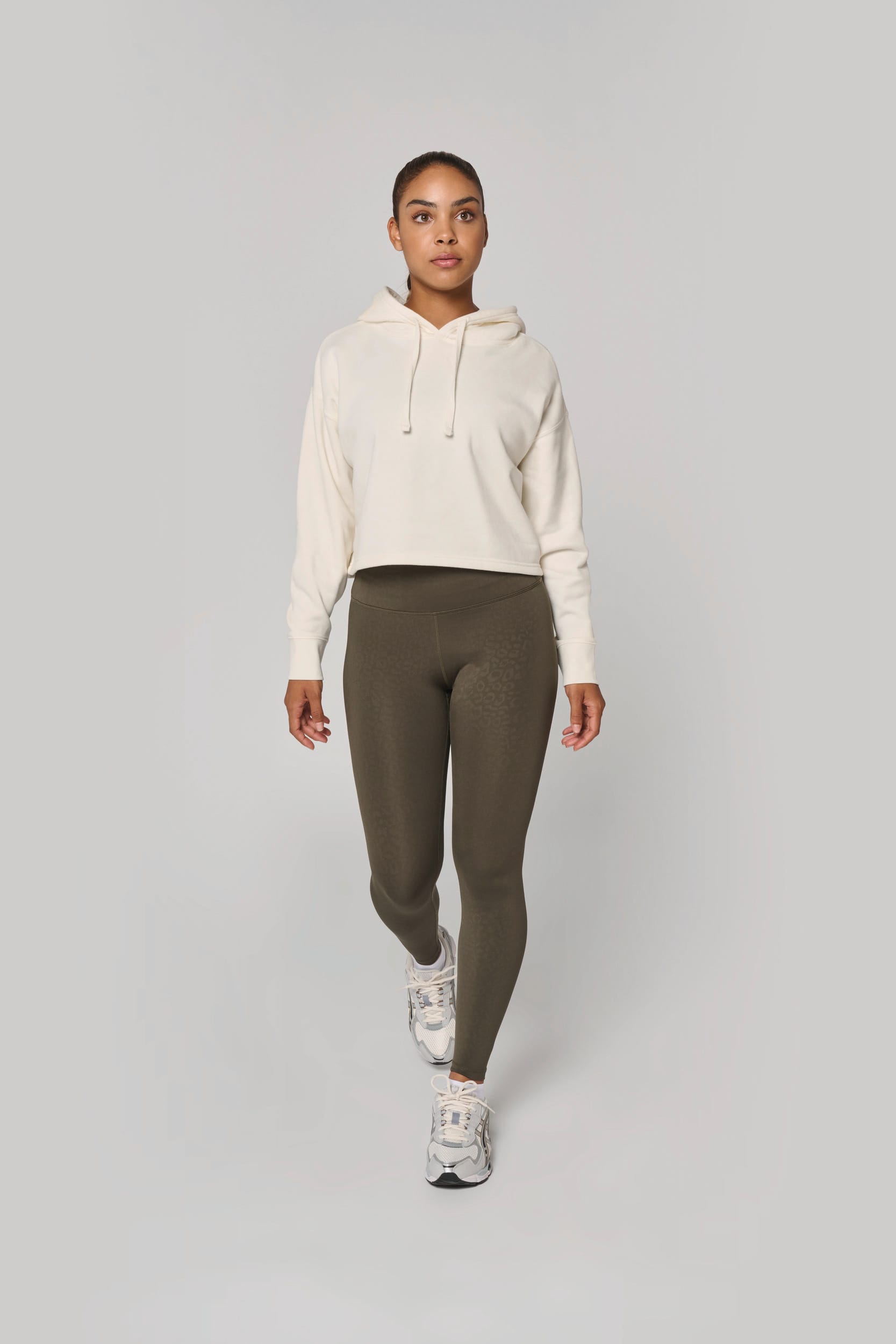 Sweat-shirt crop à capuche femme - Image 4