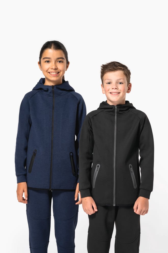 Kids' performance hooded jacket