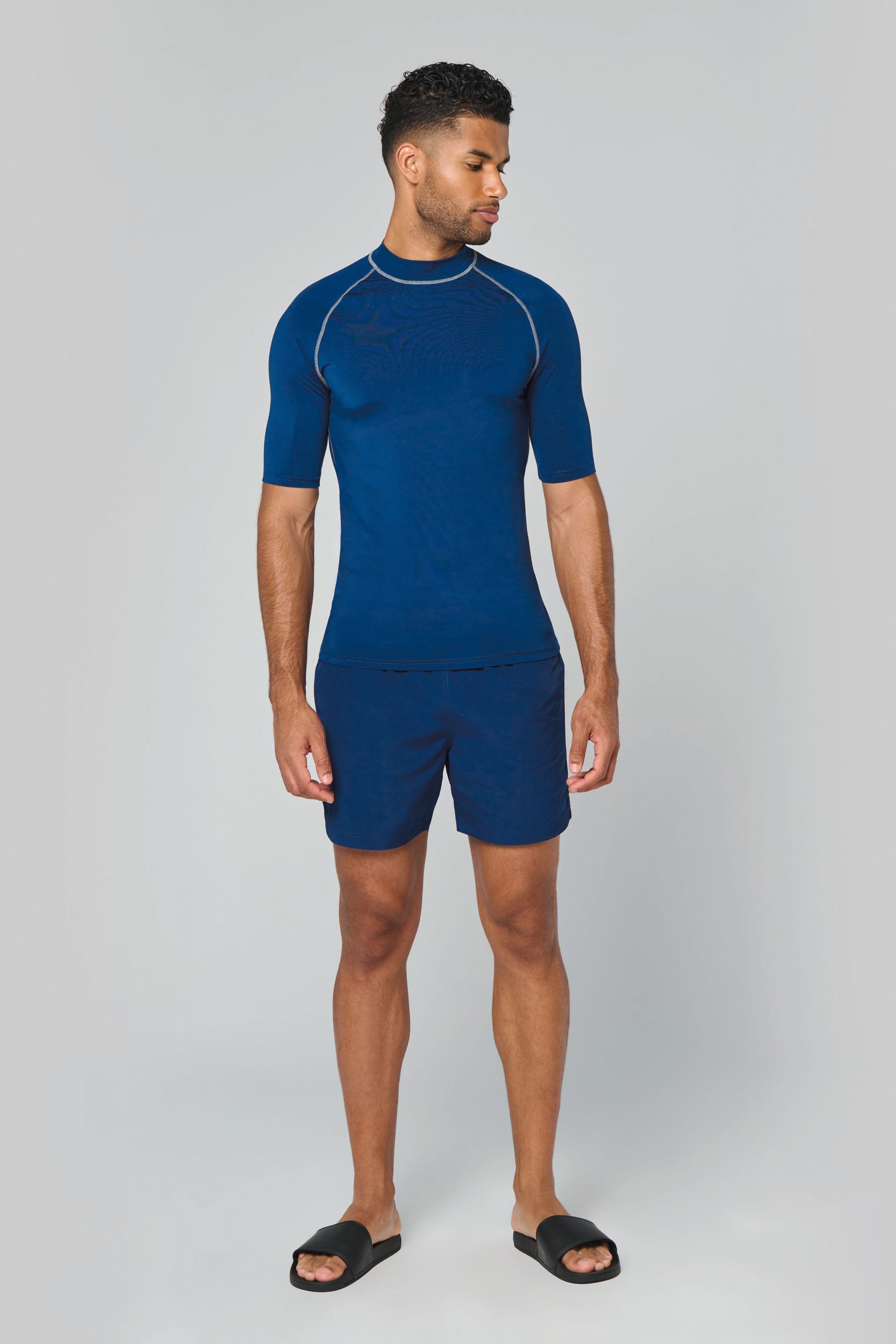 T-shirt technique à manches courtes avec protection anti-UV unisexe - Image 2