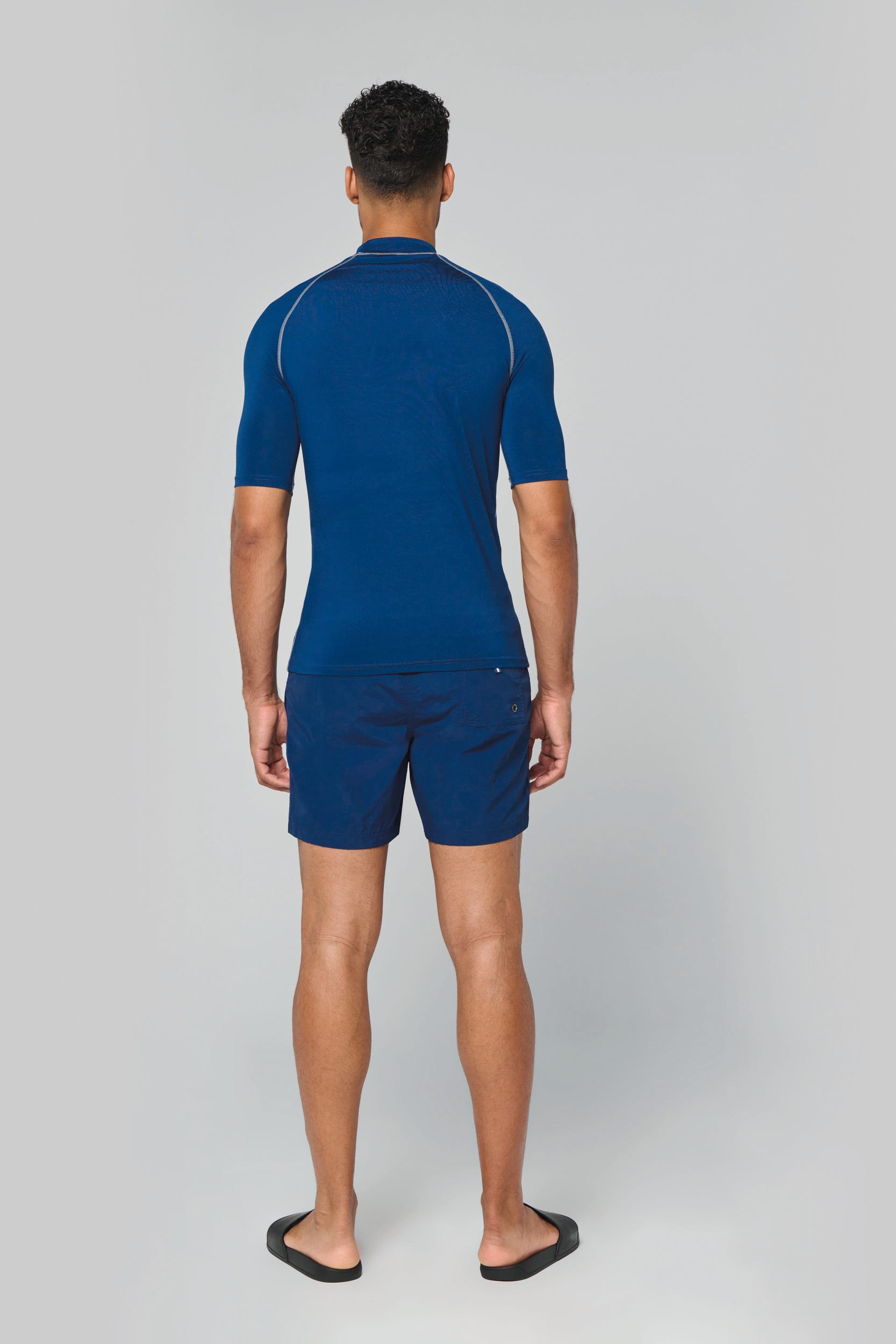 T-shirt technique à manches courtes avec protection anti-UV unisexe - Image 3