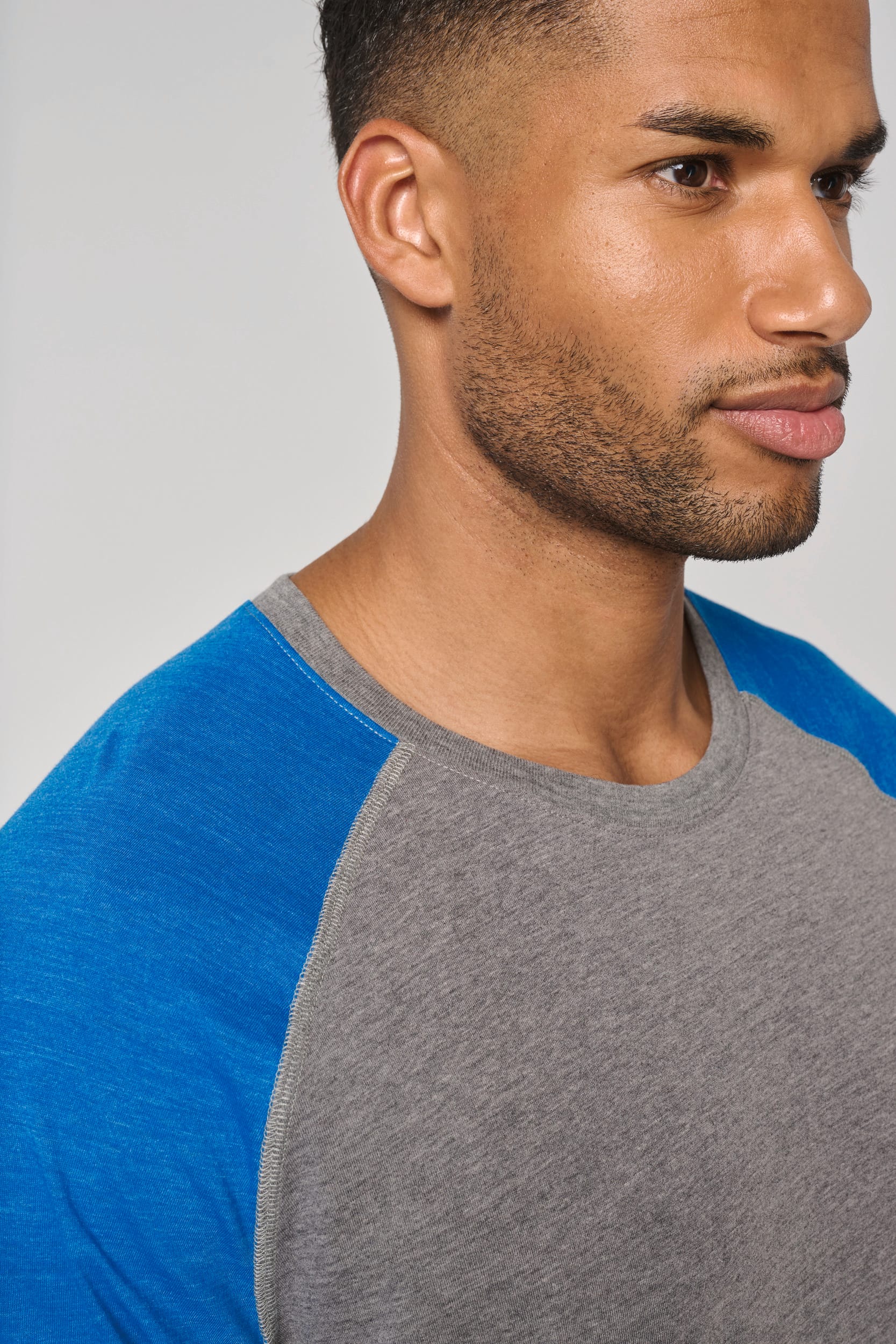 T-shirt triblend bicolore sport manches courtes unisexe - Image 10