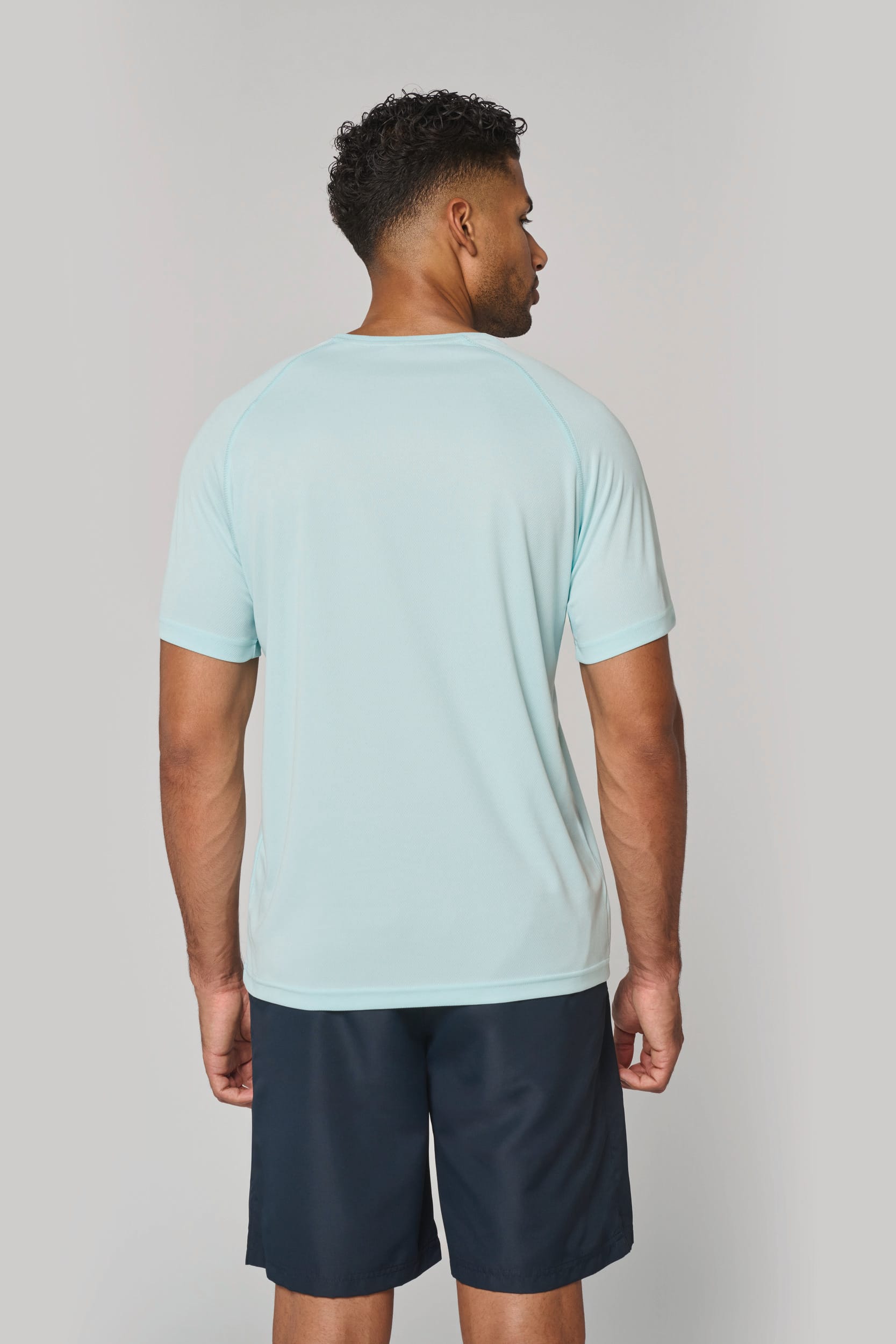 T-shirt de sport à col rond recyclé homme - Image 2