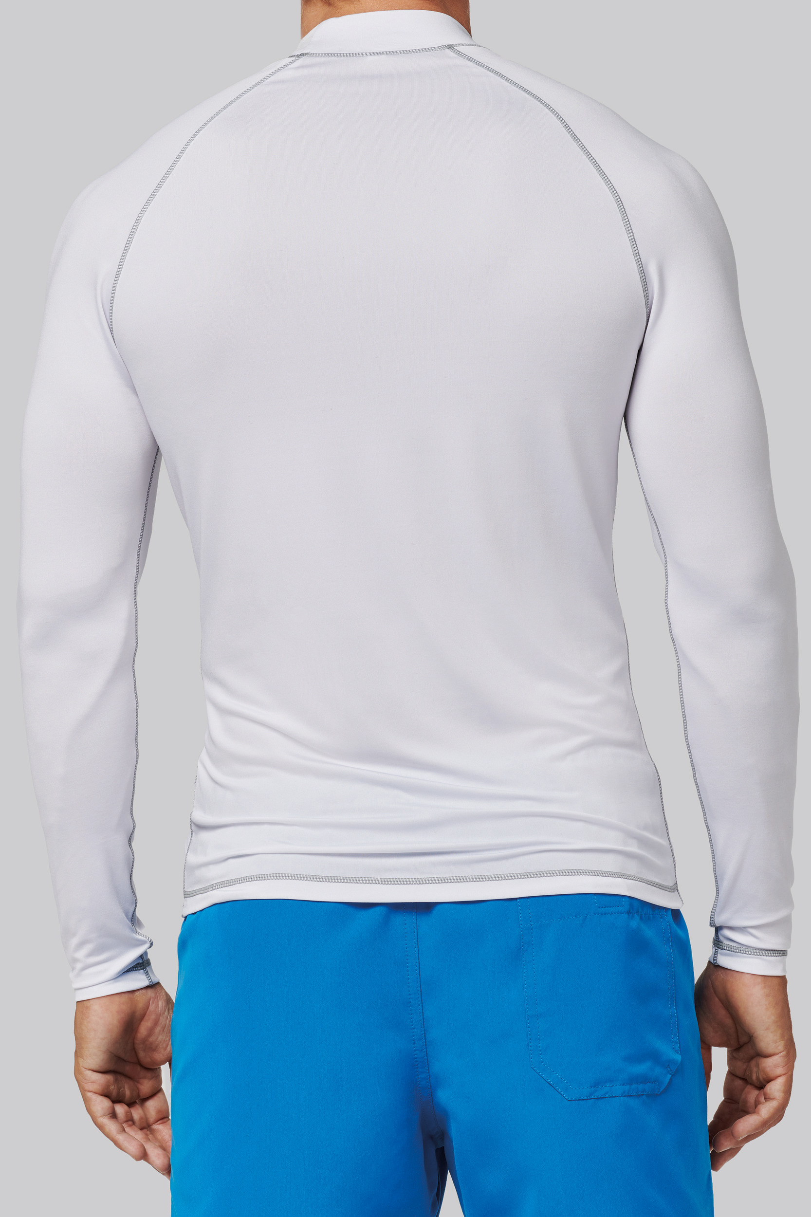 Functioneel heren-T-shirt met lange mouwen en anti-UV-bescherming