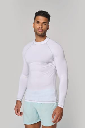Functioneel heren-T-shirt met lange mouwen en anti-UV-bescherming