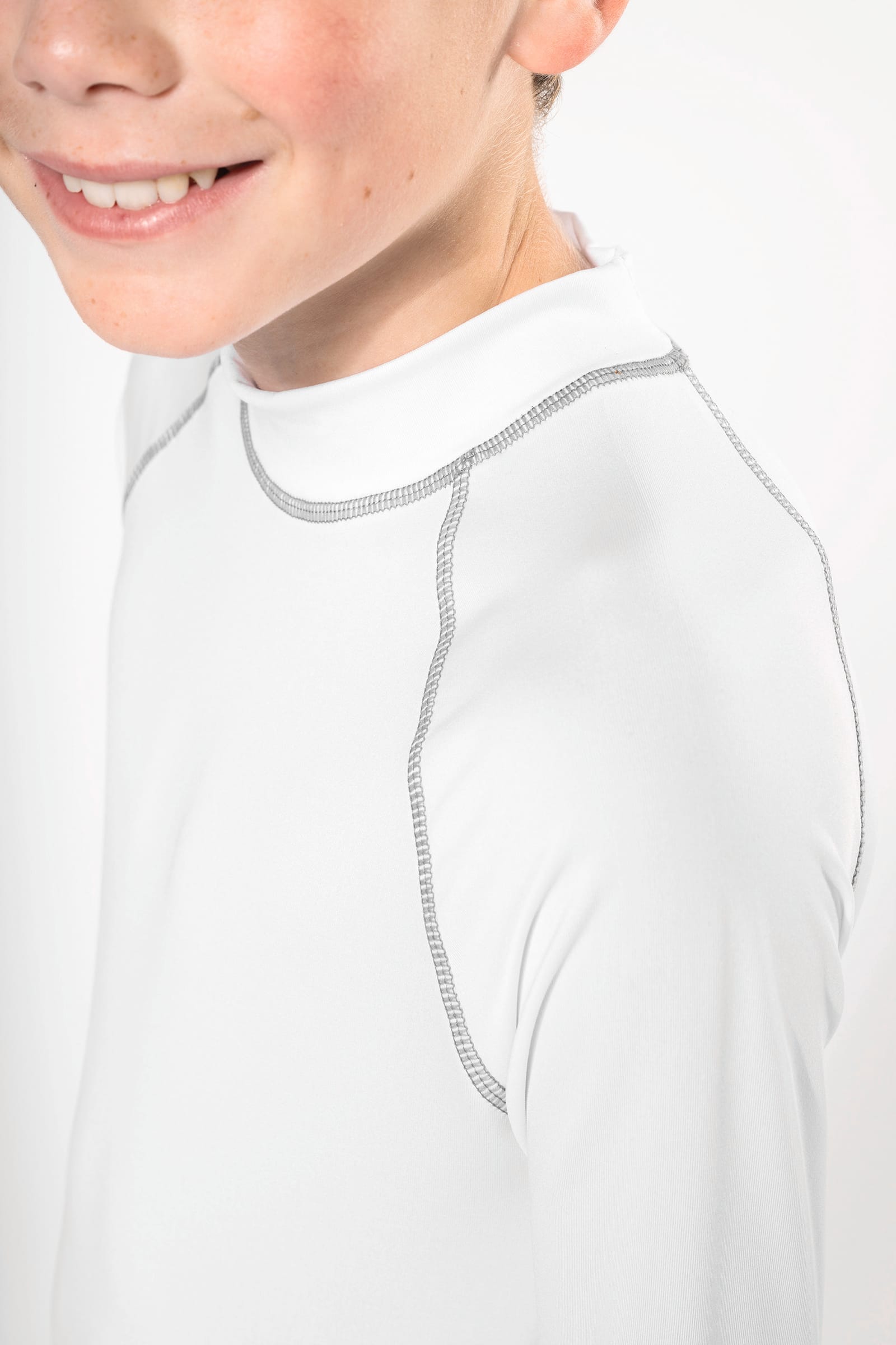 Technisch kinder-T-shirt met lange mouwen en anti-UV-bescherming