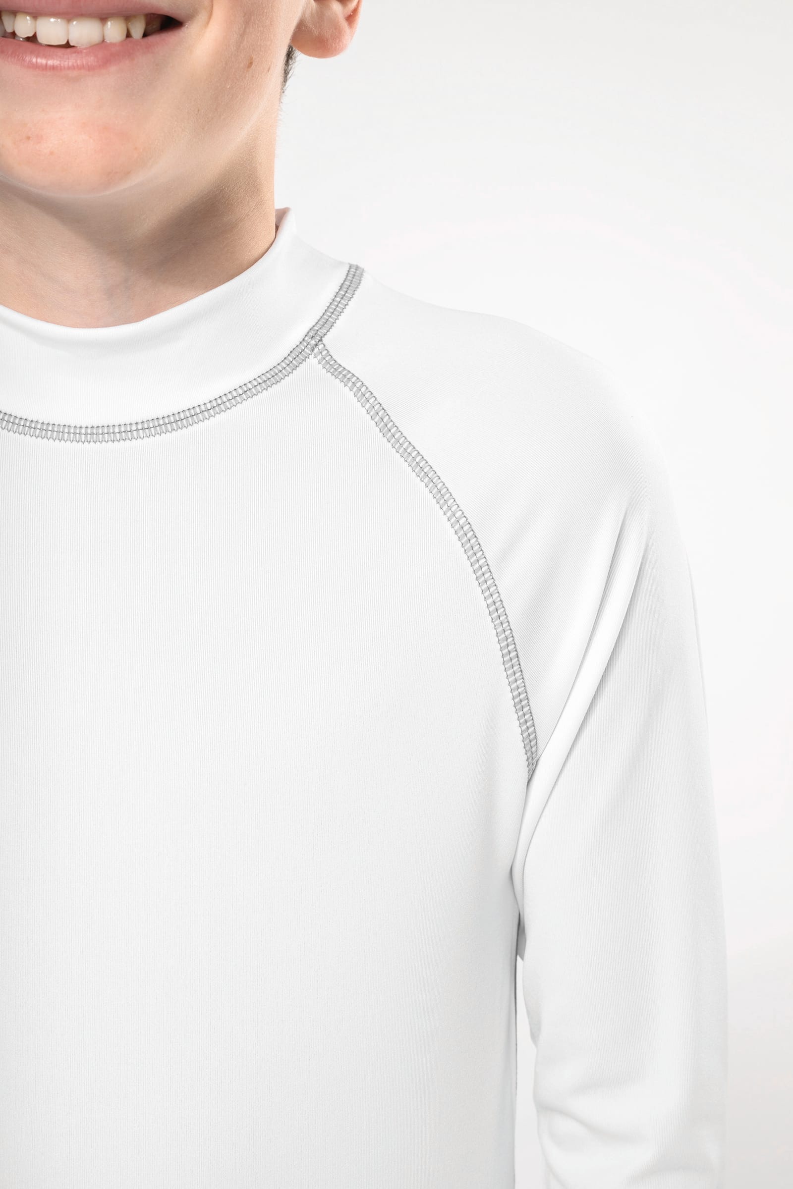 Technisch kinder-T-shirt met lange mouwen en anti-UV-bescherming