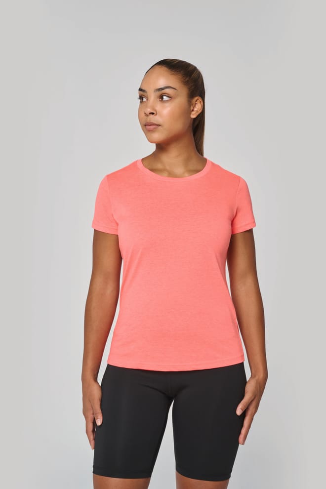 Ladies' Triblend round neck sports t-shirt